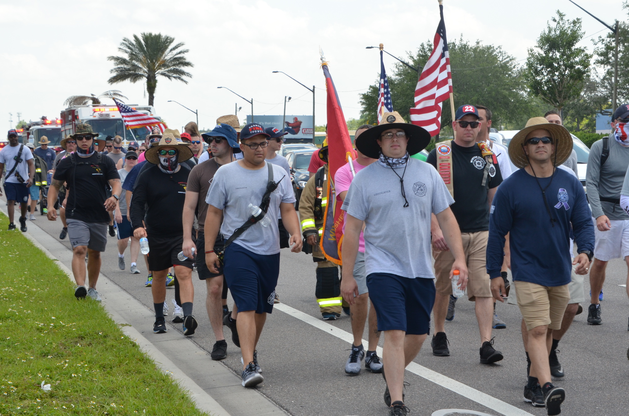 First responders, families of first responders and concerned citizens have committed to walking portions of Tom “Bull” Hill’s route from Key West to Tallahassee.