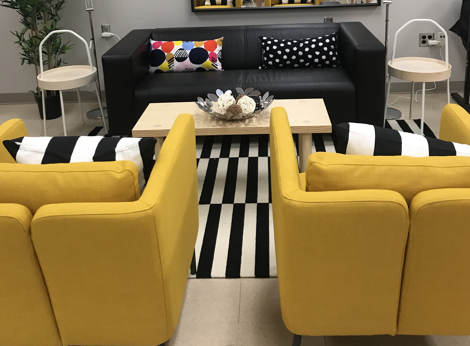 IKEA donated furniture for the Bridgewater Middle School teacher lounge makeover.