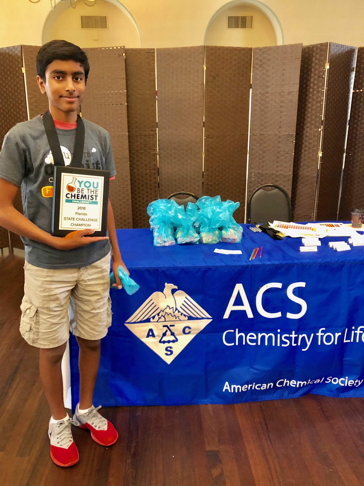 Vishanth Murugesan will compete in  the National You Be The Chemist Challenge.