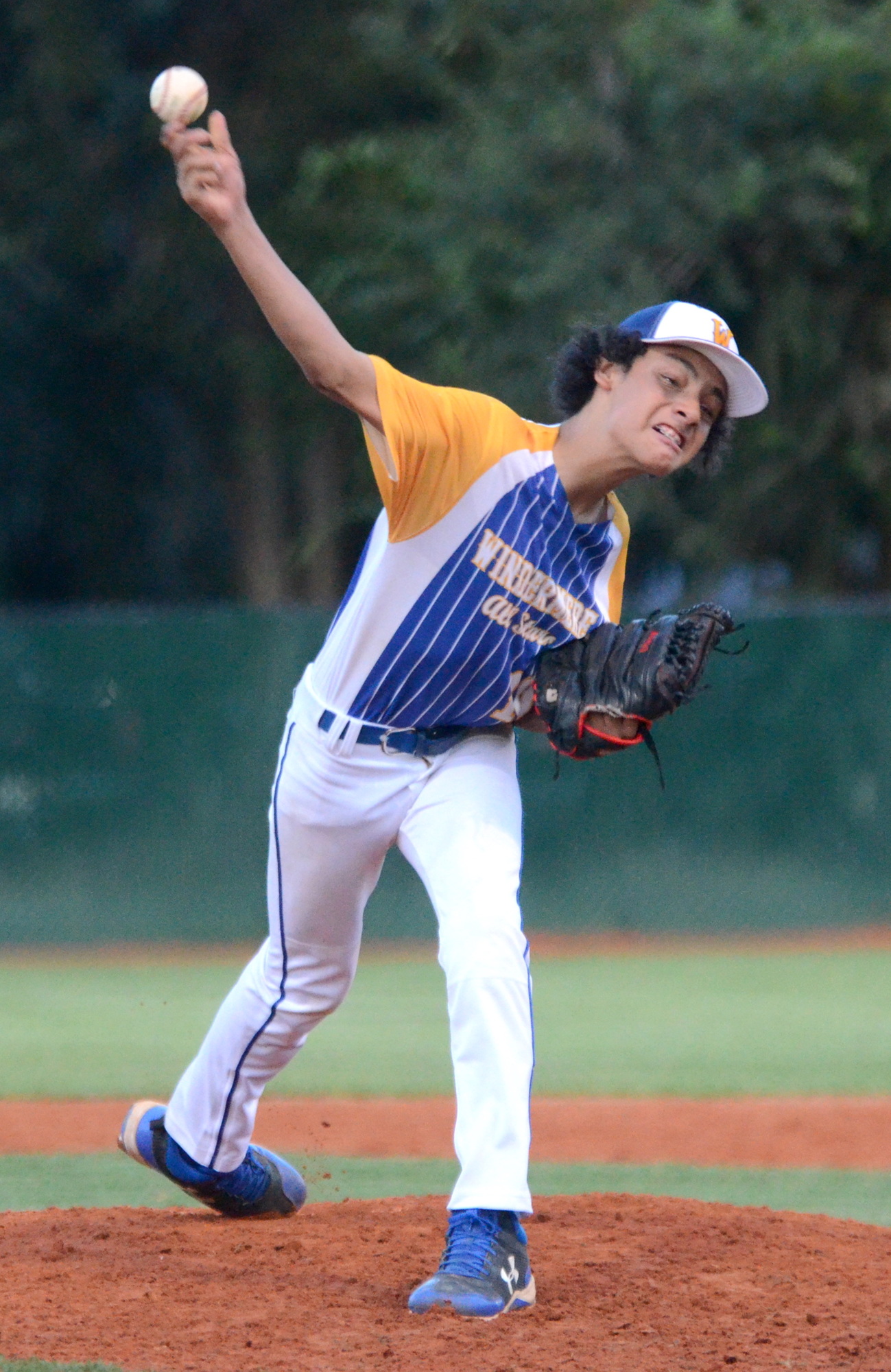 Oscar Perez was dynamic on the mound for Windermere.