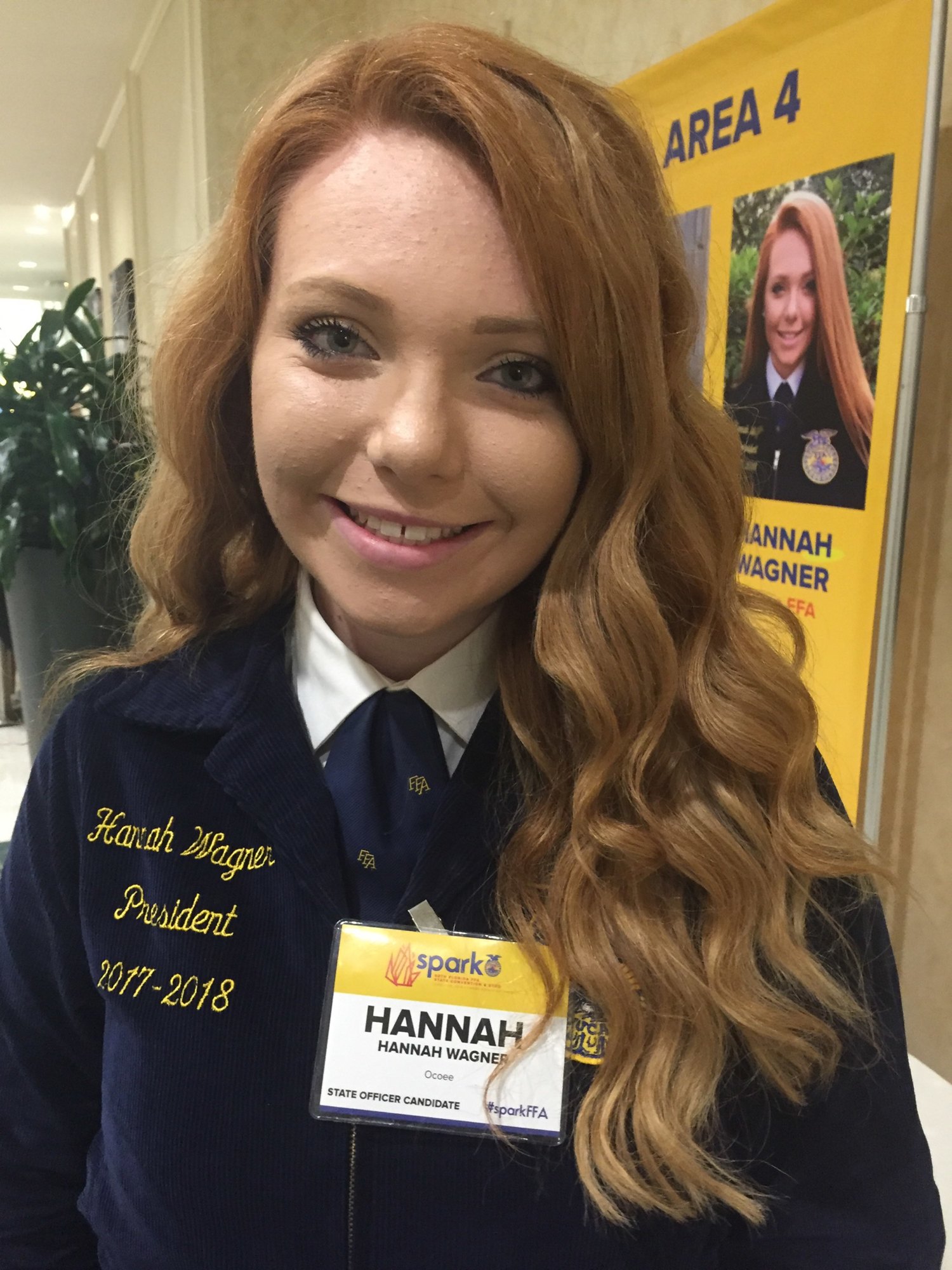Hannah Wagner is the 2018-19 FFA Association vice president for the state of Florida.