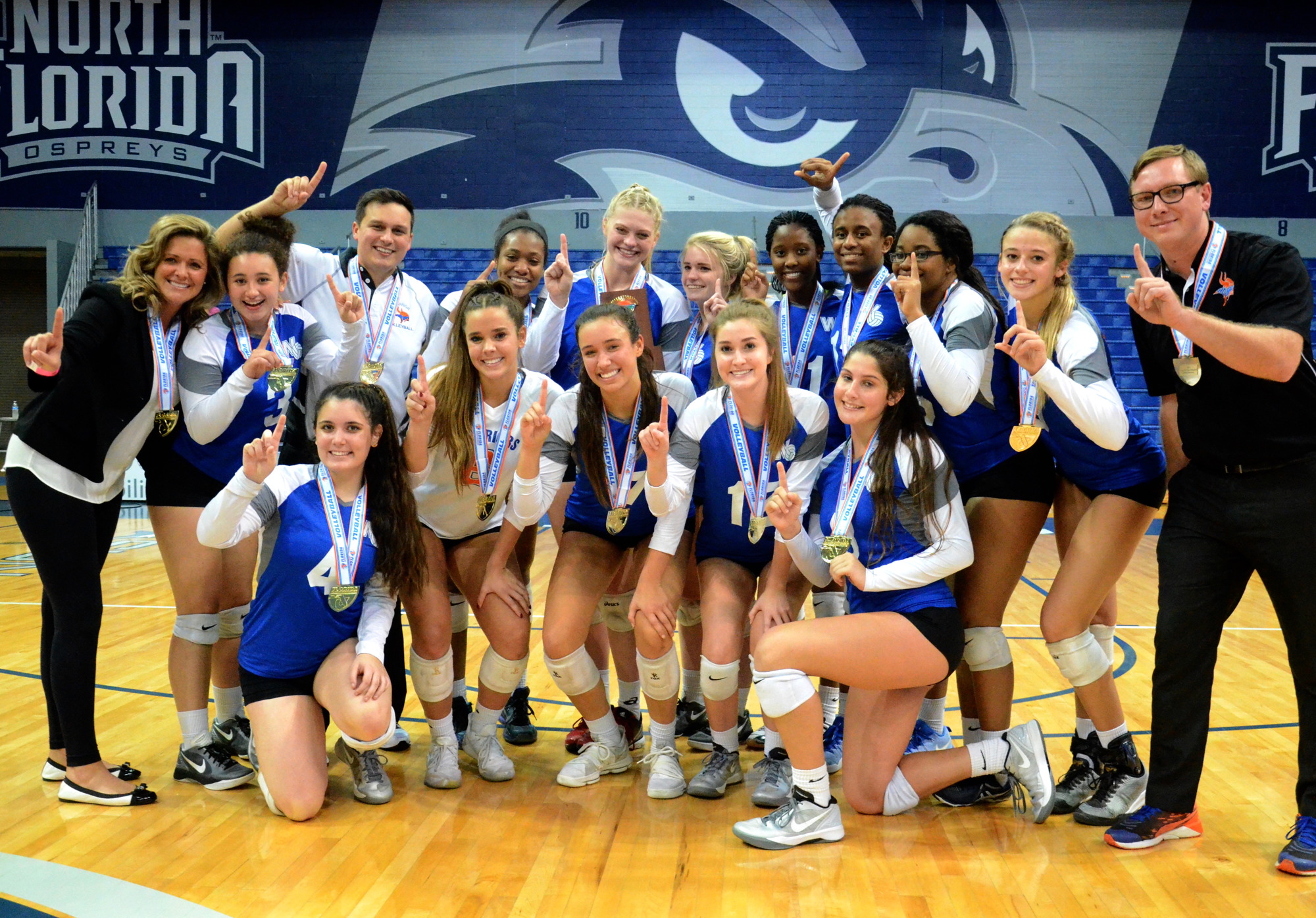The West Orange girls volleyball team won the FHSAA Class 9A State Championship in the fall of 2017.