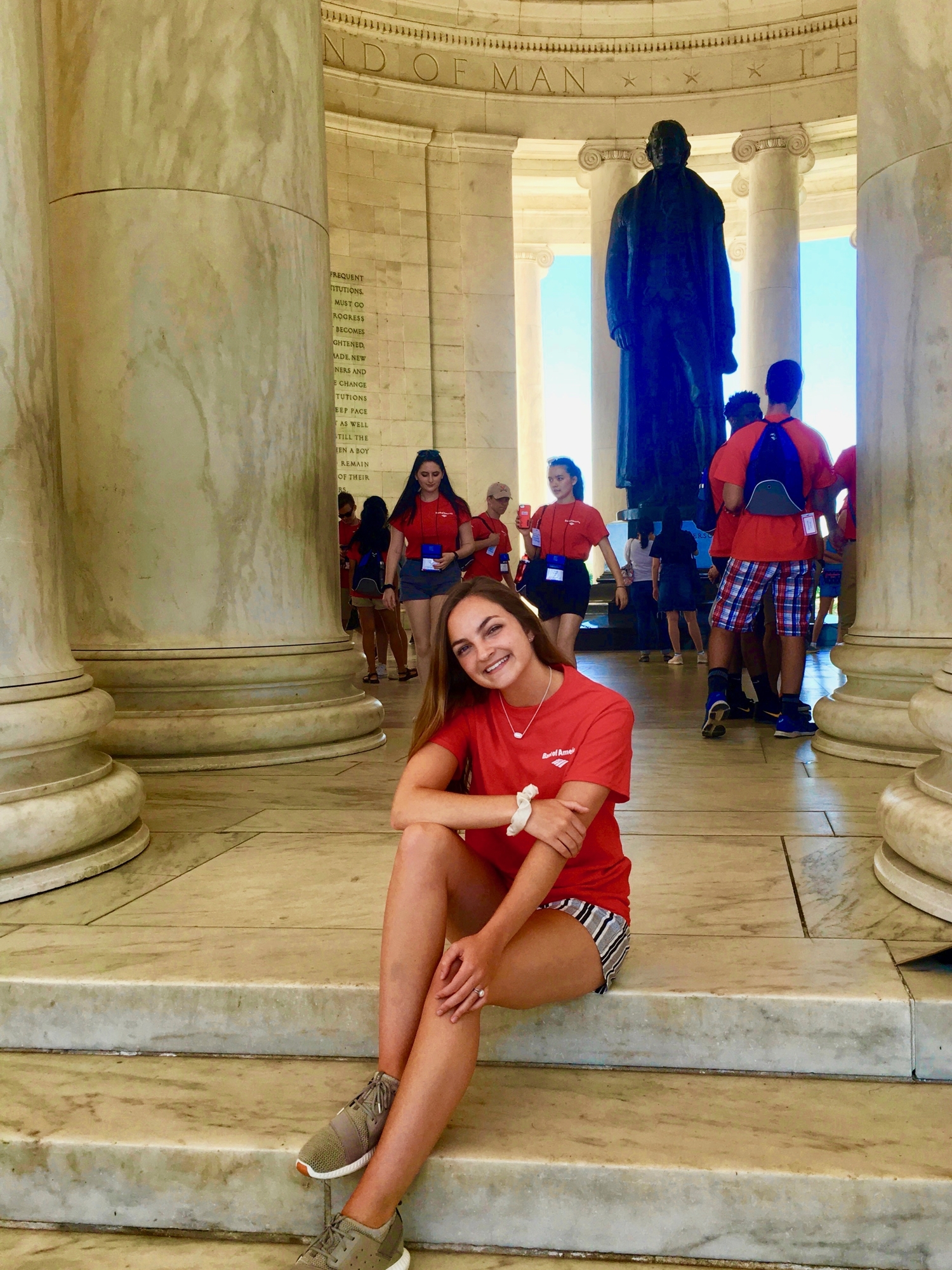 Mackenzie Johnson, a senior at Windermere High, traveled to Washington, D.C., this summer as part of the Bank of America Student Leaders program.