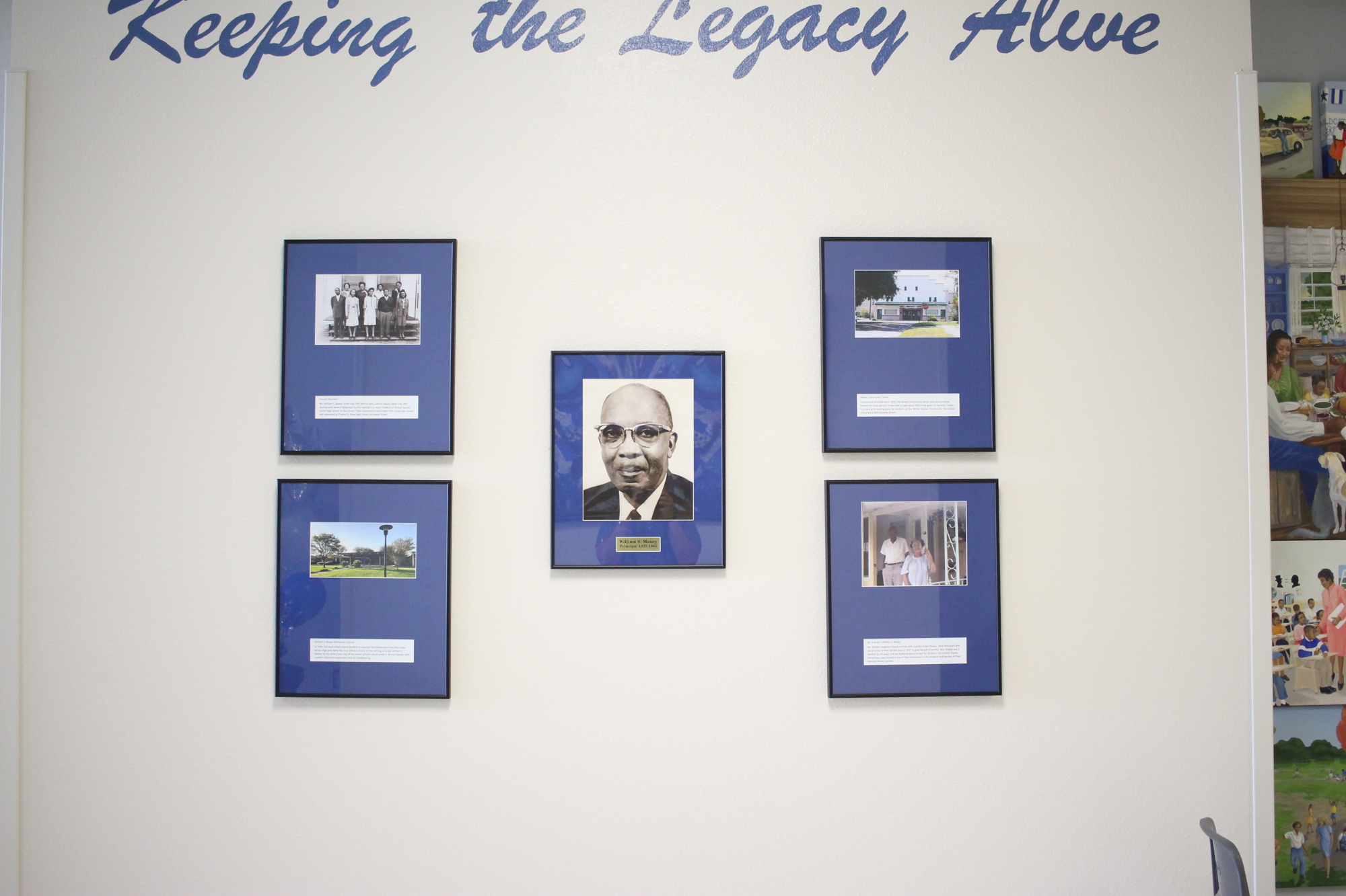 A collection of old photographs pay homage to the legacy of William S. Maxey Elementary School.