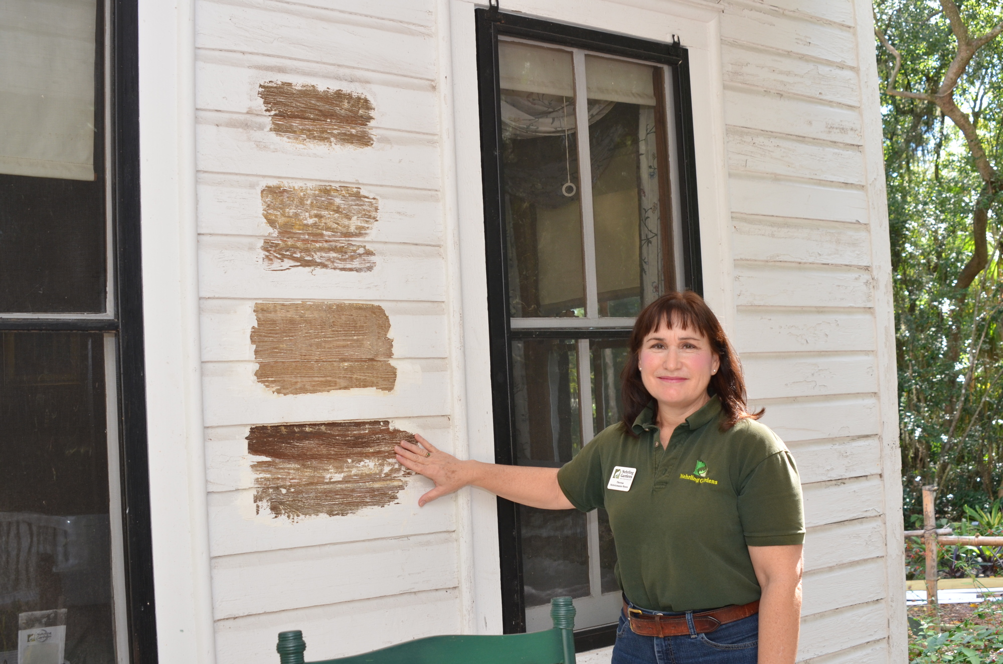 Theresa Schretzmann-Myers said a special technique must be used to remove the lead-based paint from the original wood. Four products were tested.