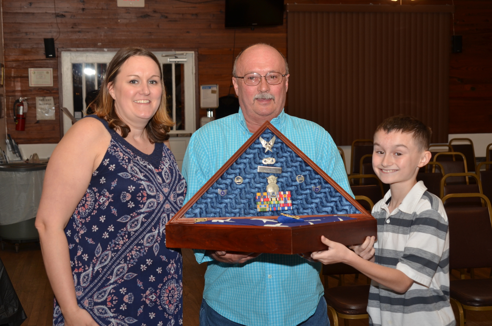 The Long family is grateful to have Mike Long's military shadow box.