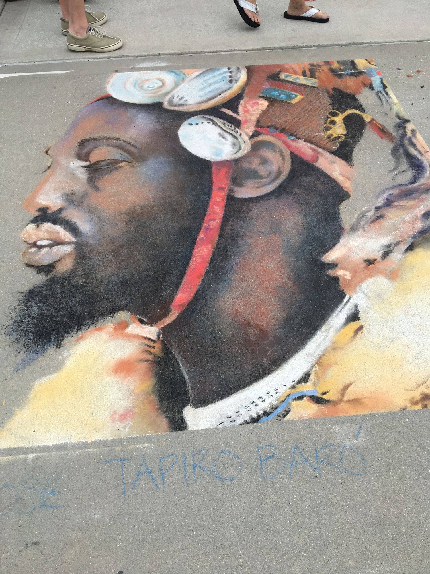 The mural that won Best in Show during the 2018 Chalkin’ It Up sidewalk art contest.  