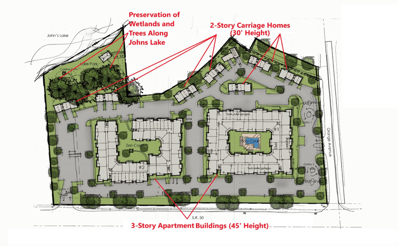 If approved, the apartment complex in Oakland could be configured like this.