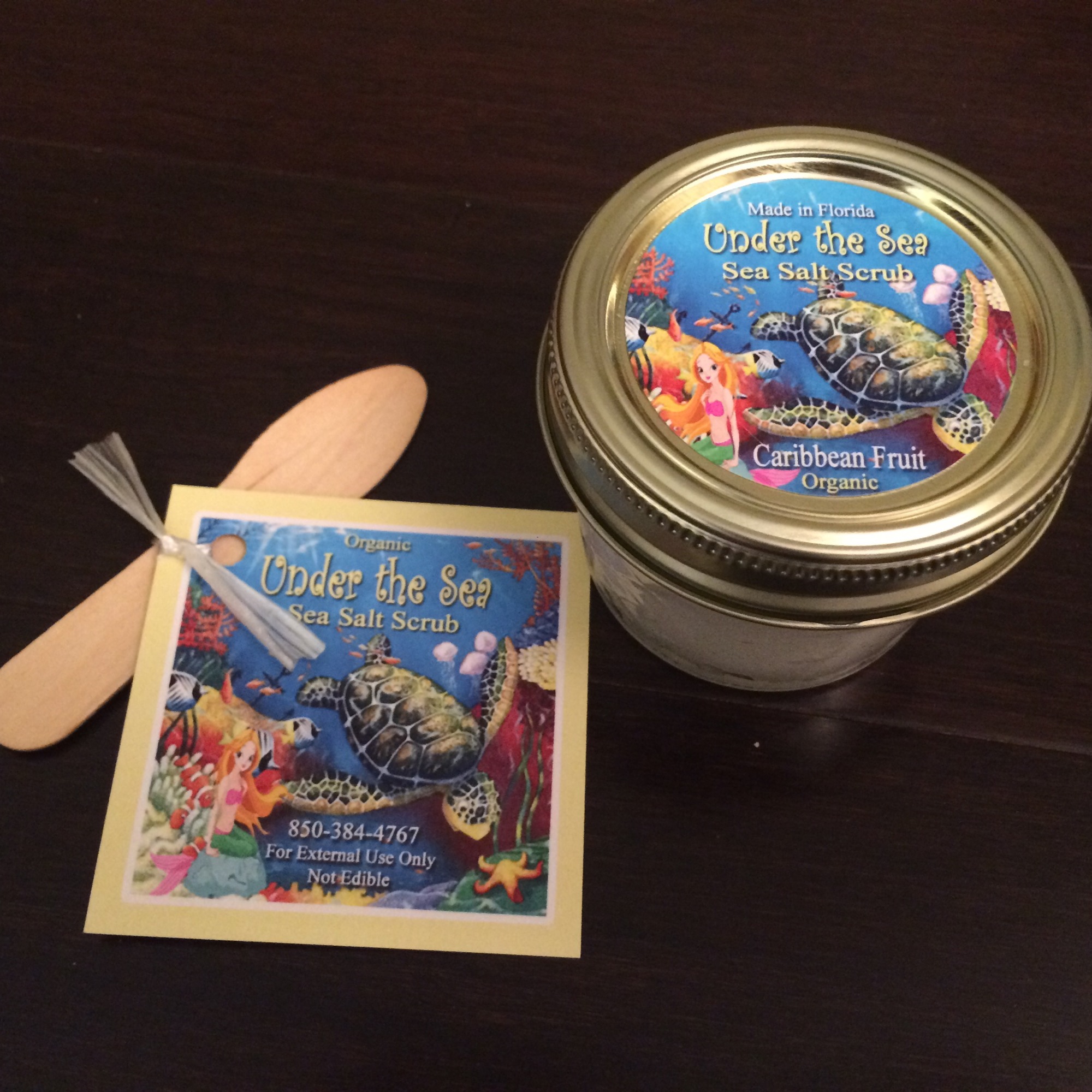 Those interested in ordering Harris’ “Under the Sea” salt-scrub products can visit, facebook.com/UndertheSea.us/