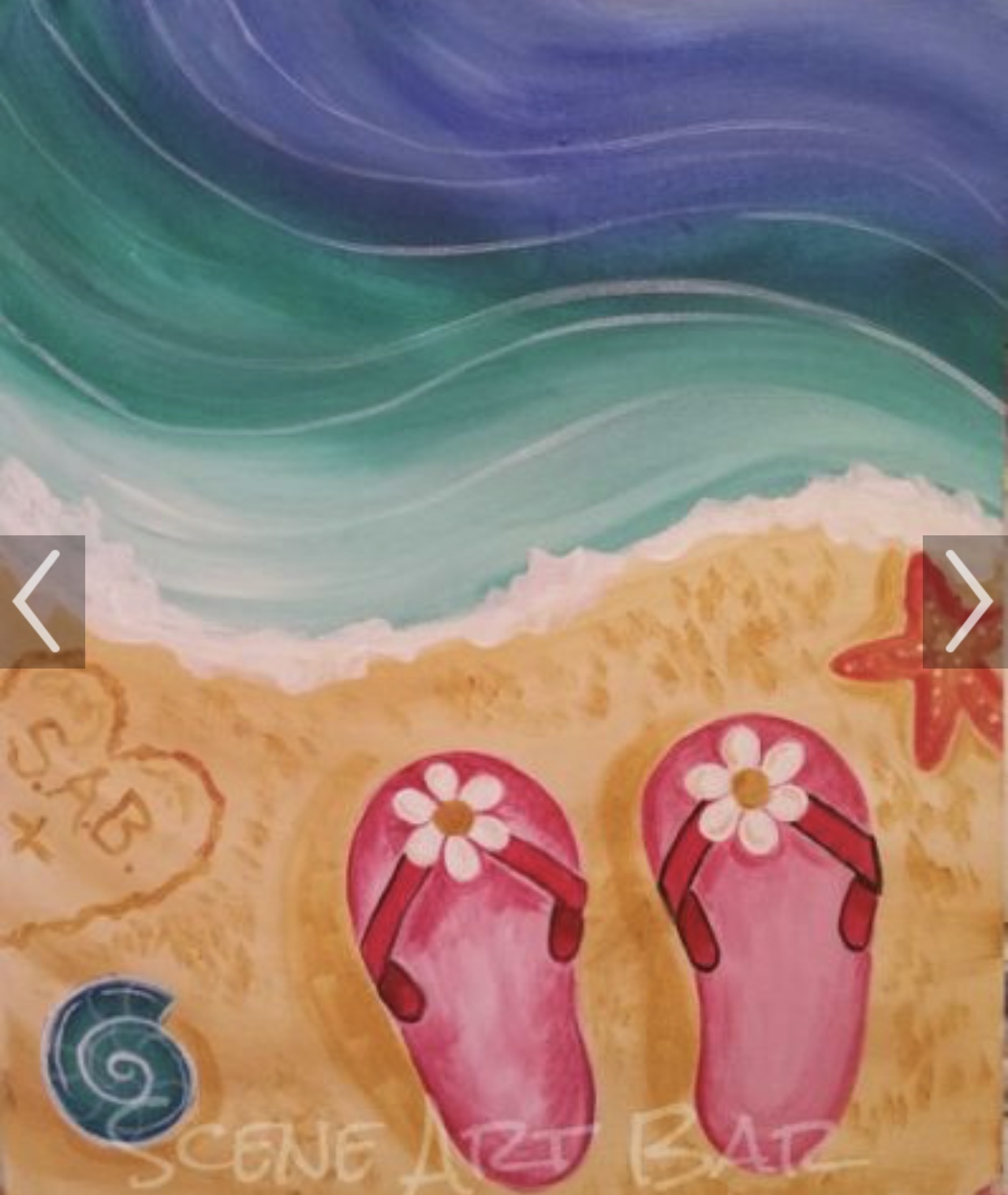 Participants in the Paint Night event will take home their own colorful beach painting.
