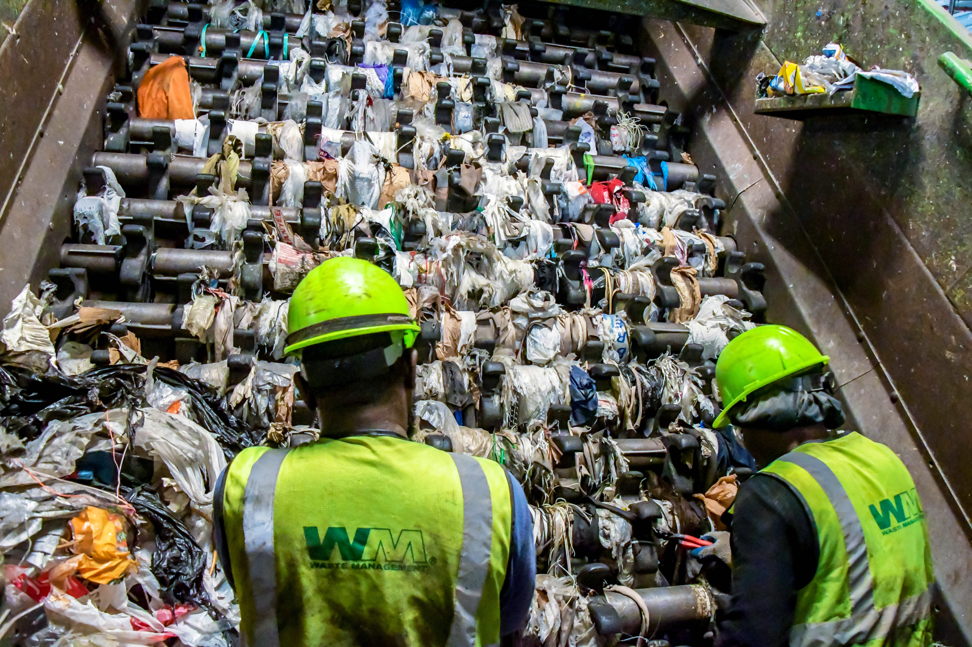 Plastic bags can cause recycling equipment to jam and are the most common contaminants of recyclables. Although they can be recycled separately, they are not supposed to be mixed in with other recyclables.