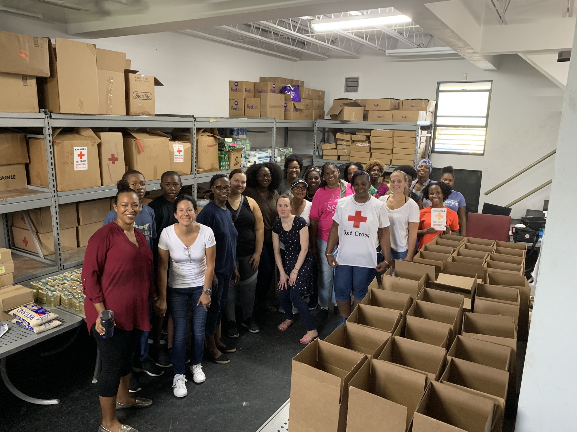 Leah Jennings-Thompson is volunteering with the Bahamas Red Cross.