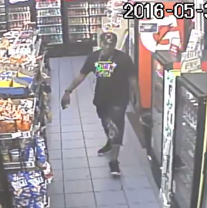 Surveillance footage depicts the shooting suspect.