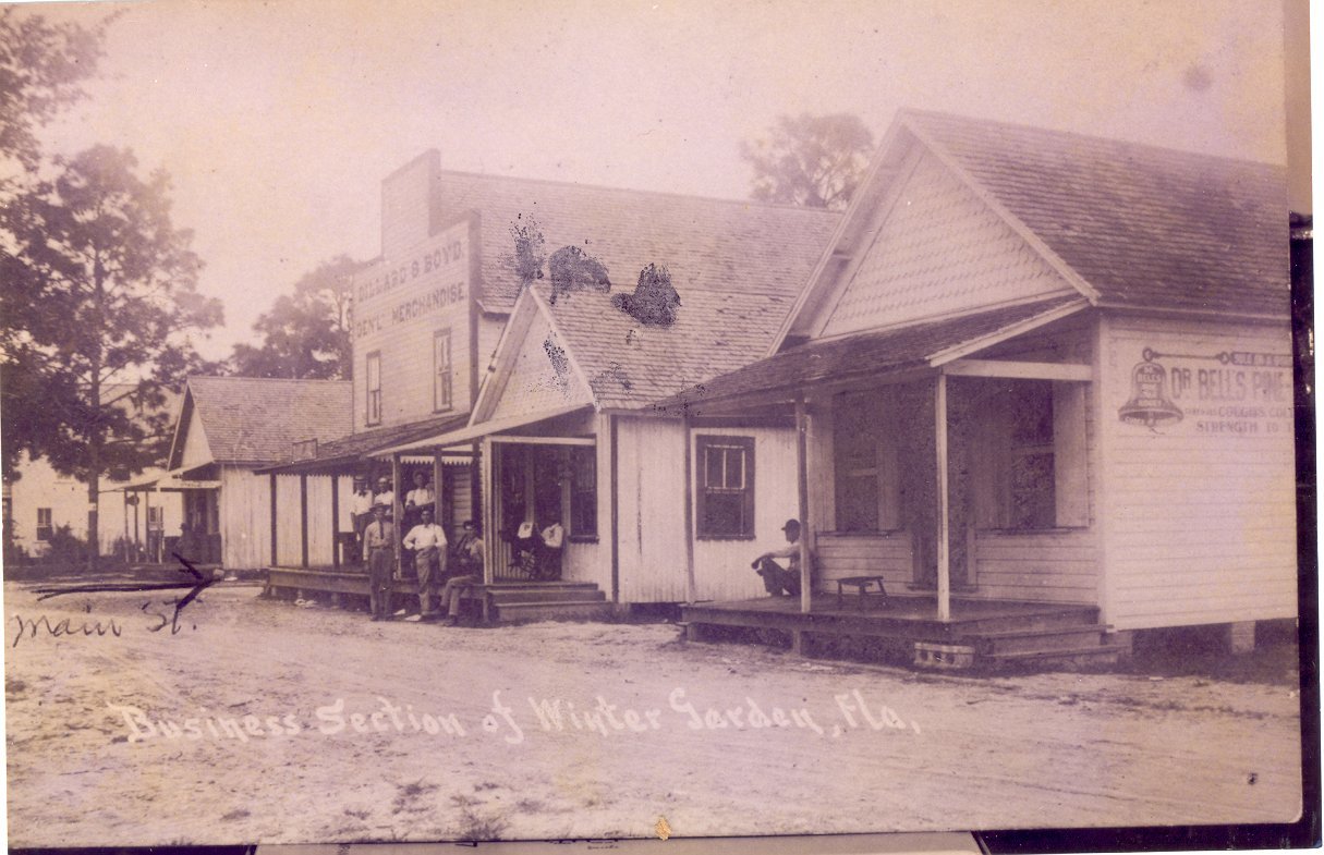 Business district of downtown Winter Garden, pre-1912.