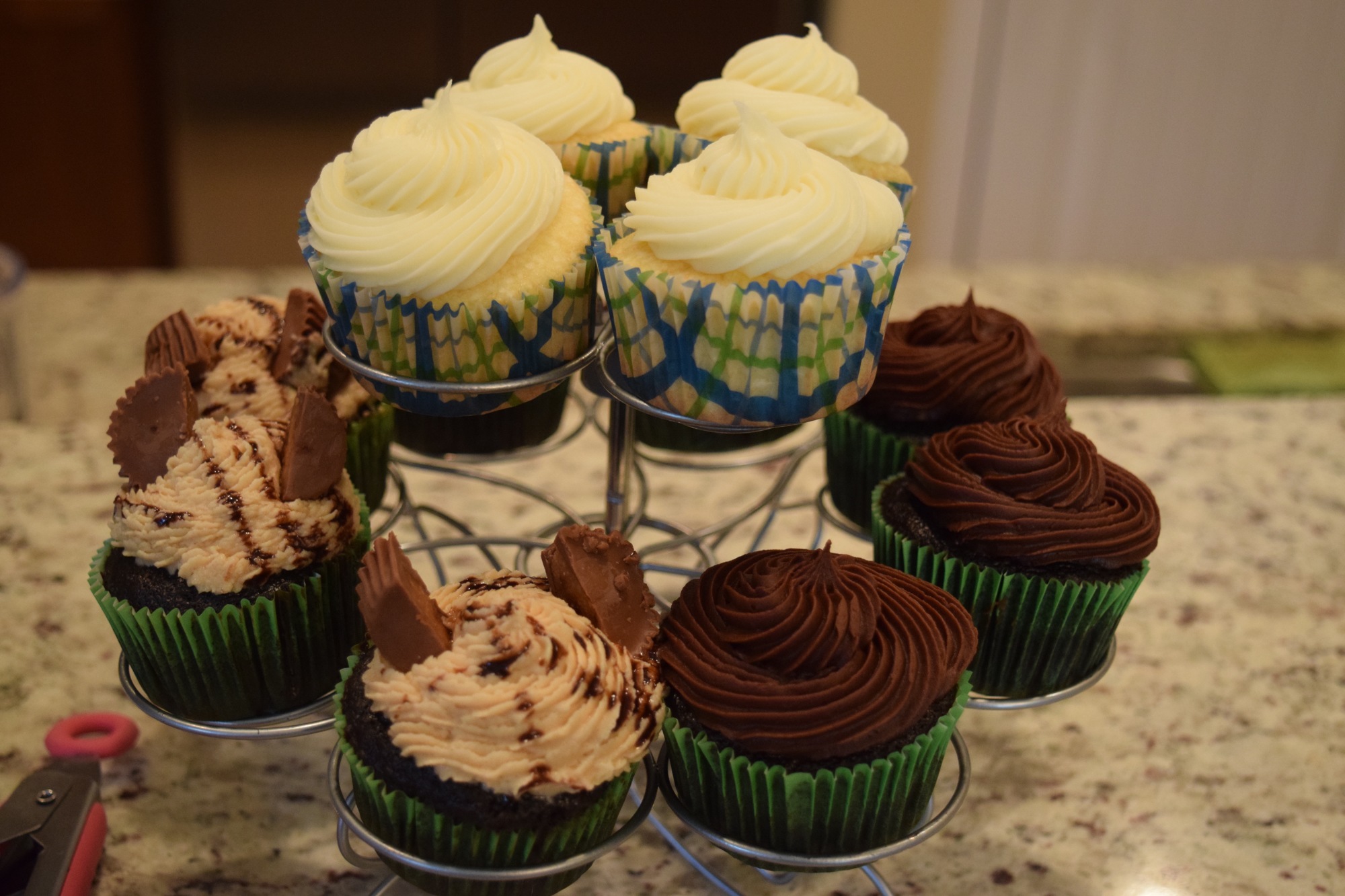 Some of the cupcake flavors offered include lemon, peanut butter chocolate and chocolate ganache.