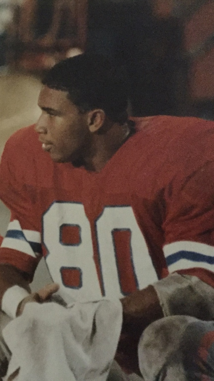 Keith Little played for West Orange in the late 1980s, with the number 80.