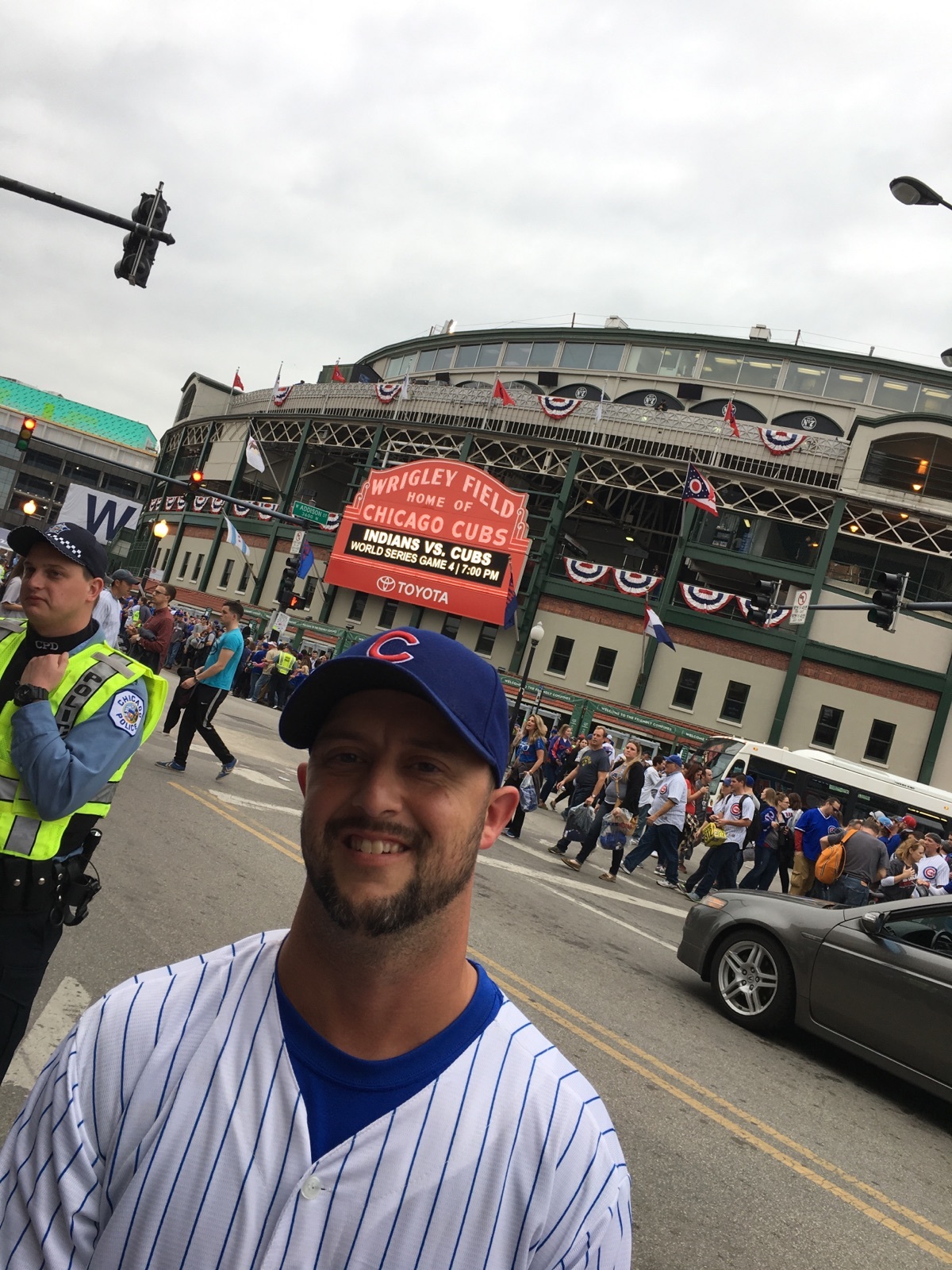 West Orange assistant football coach and teacher Joe Light made it up to Chicago for Game Four of the 2016 World Series.
