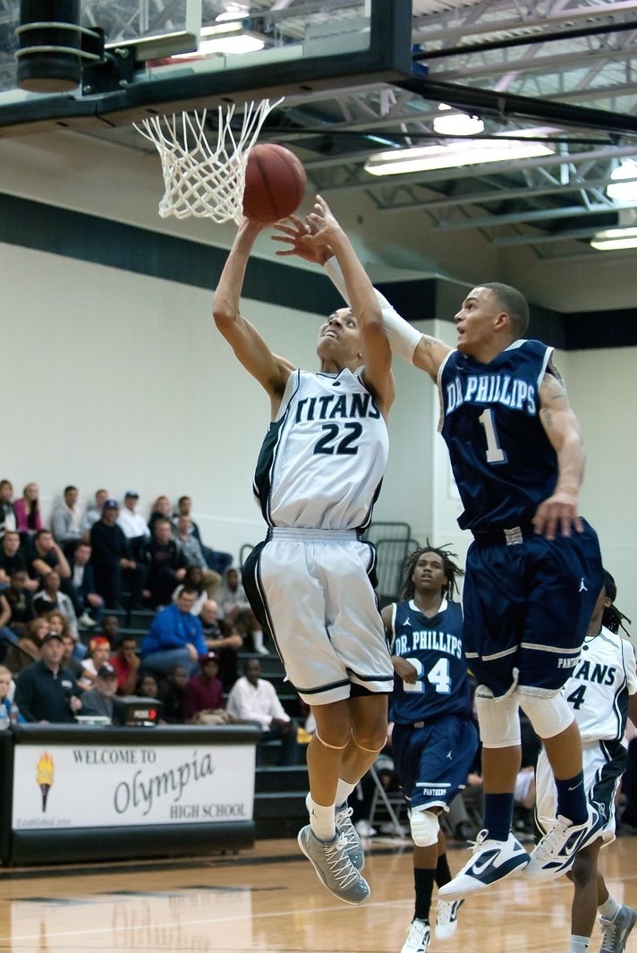 Trey Griseck playing for Olympia in 2012. Photo by Dave Jester