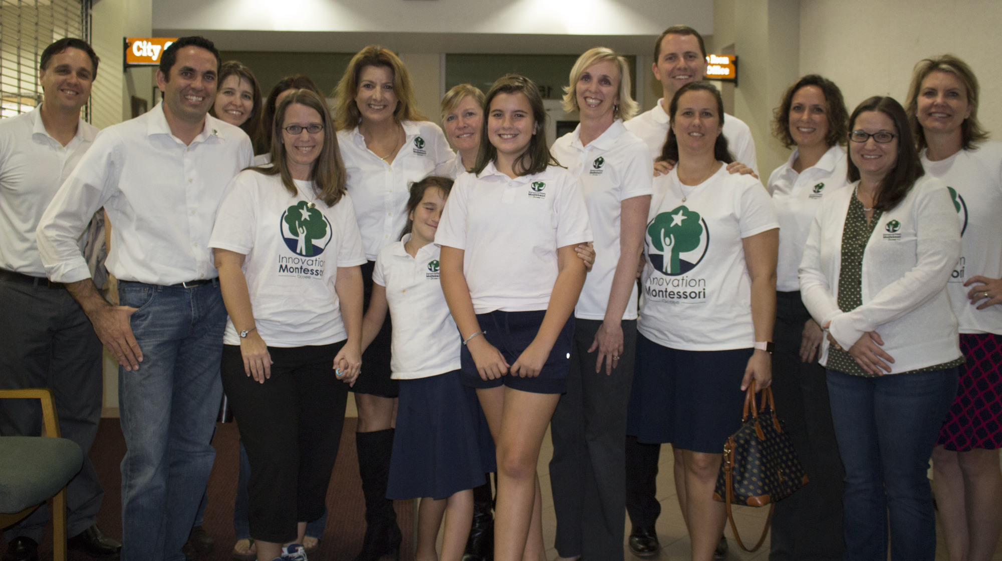 Ocoee City Hall’s commission chambers was standing-room-only as parents, students and teachers from the Montessori of Winter Garden came out to show their support of the school’s proposed relocation to Ocoee.