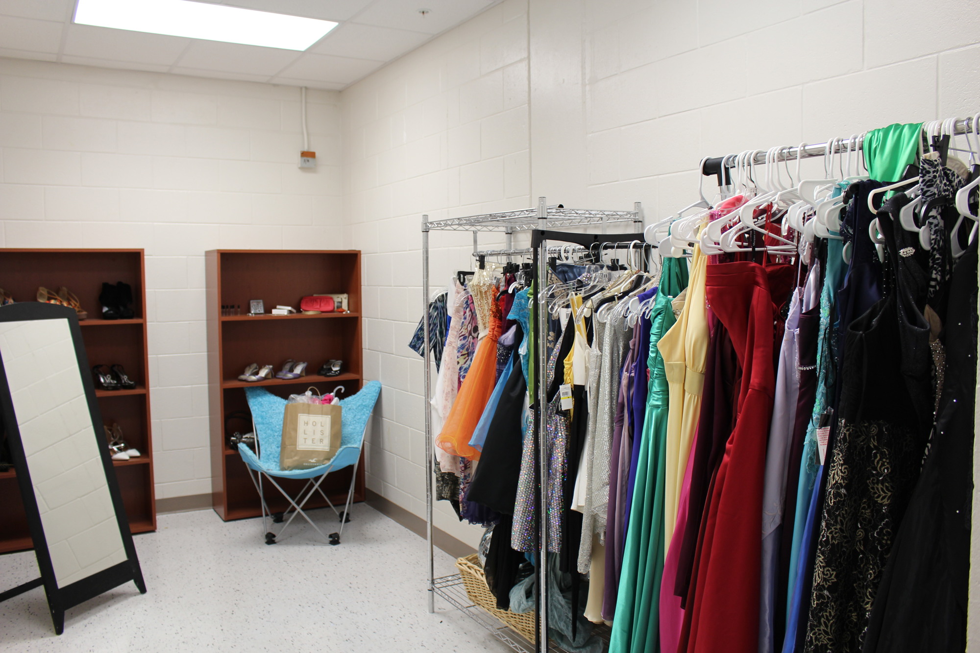 Although small and largely concealed from view, the McKinney-Vento Prom Boutique at Dr. Phillips High School has a big impact on many students.