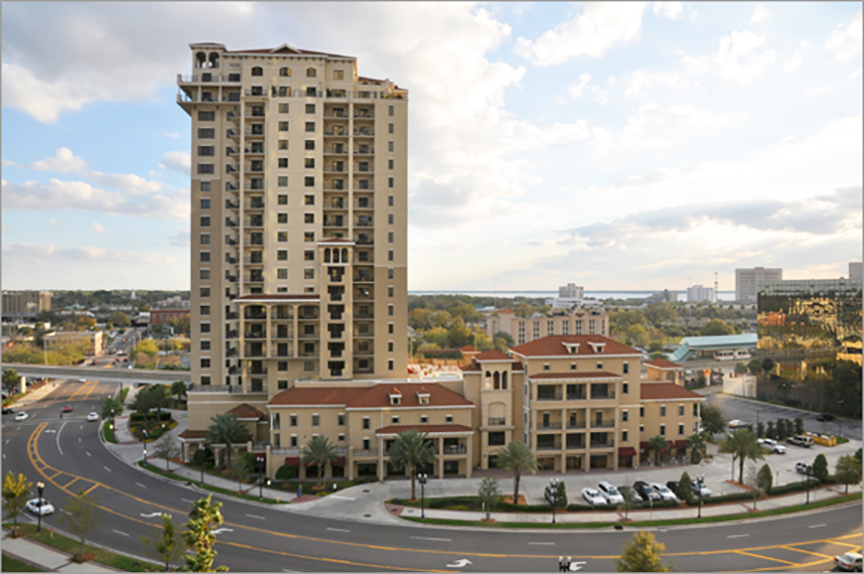 Balanky developed the 21-story San Marco Place residential condo.
