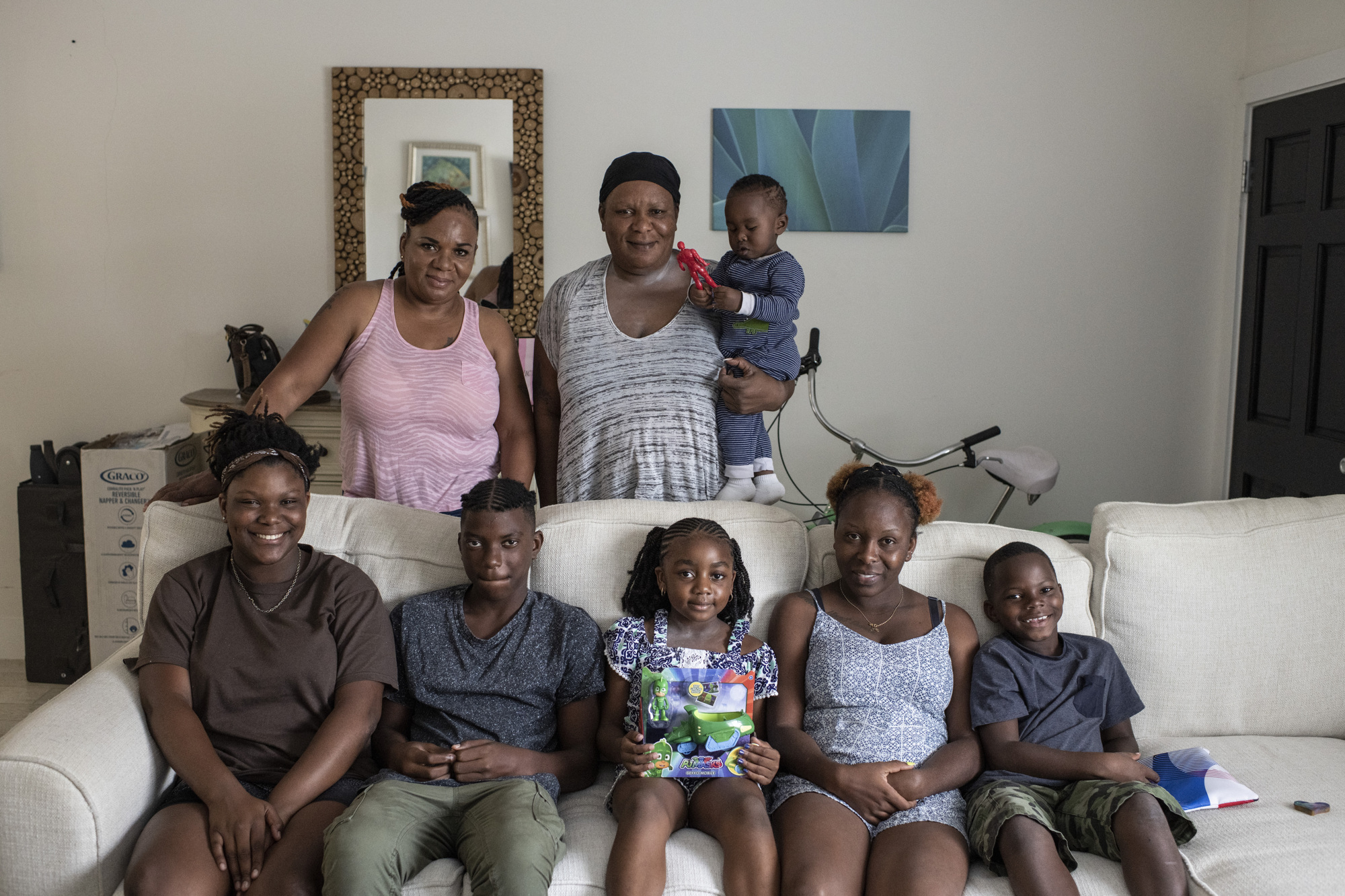The Frank family were just some of the locals Carey Sheffield interviewed during her first trip to the Bahamas. The family was trapped in a hotel bathroom for nearly three hours during the hurricane. 