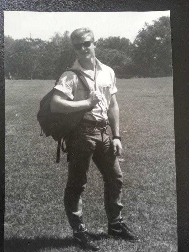 Mark Allen in his high school days at West Orange High.