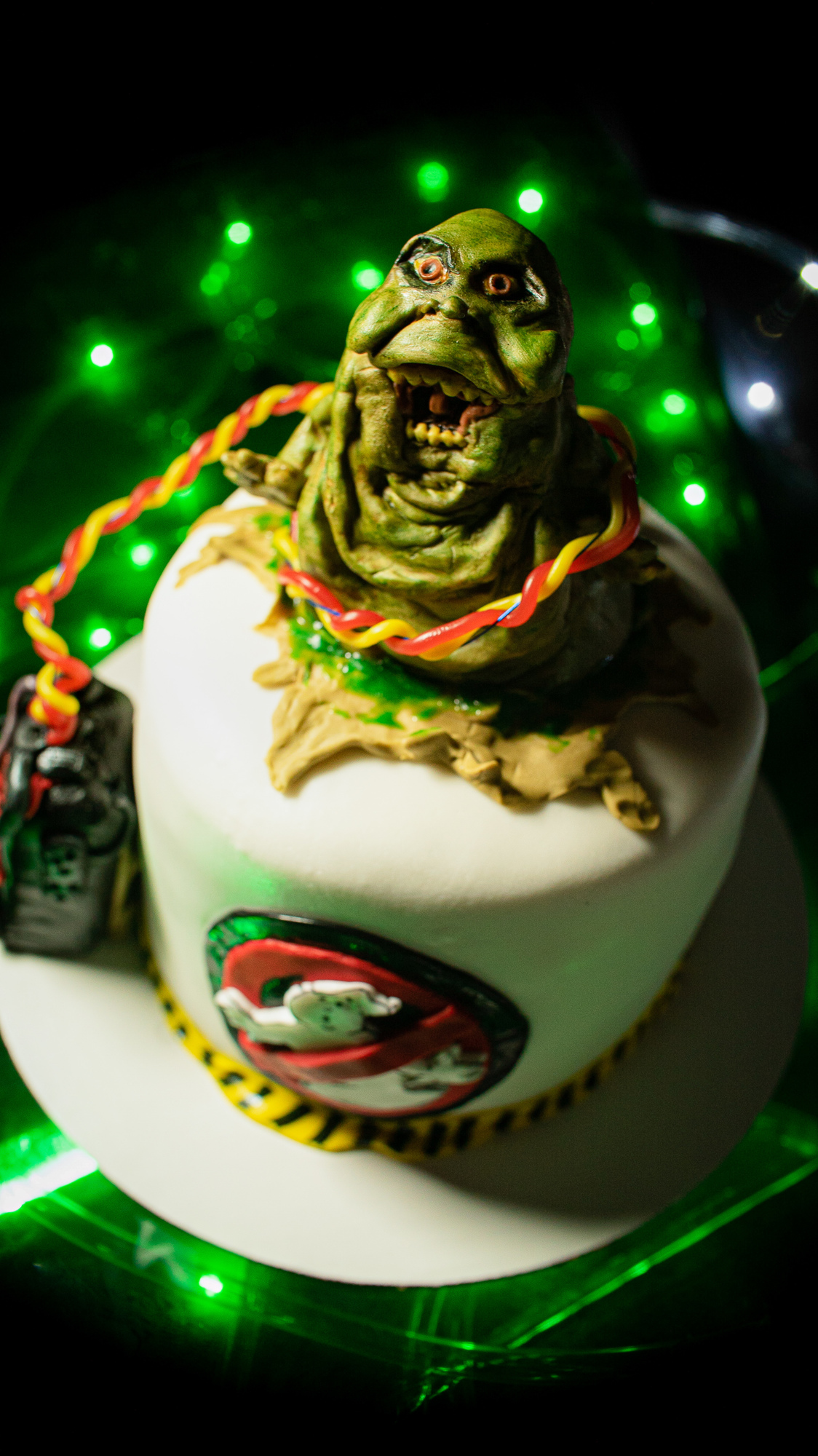 This Ghostbusters themed cake was one of Cline’s favorite creations. (Courtesy Erin Cline)