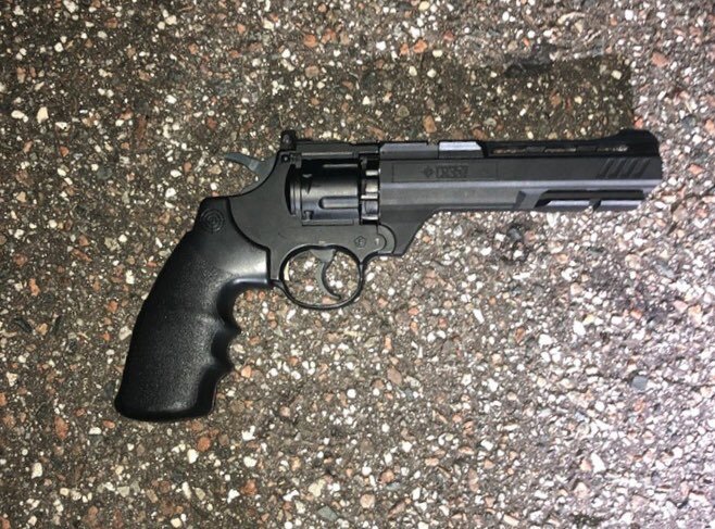 According to OCSO, the suspect pulled out this gun and fired at the deputy. Photo courtesy OCSO.