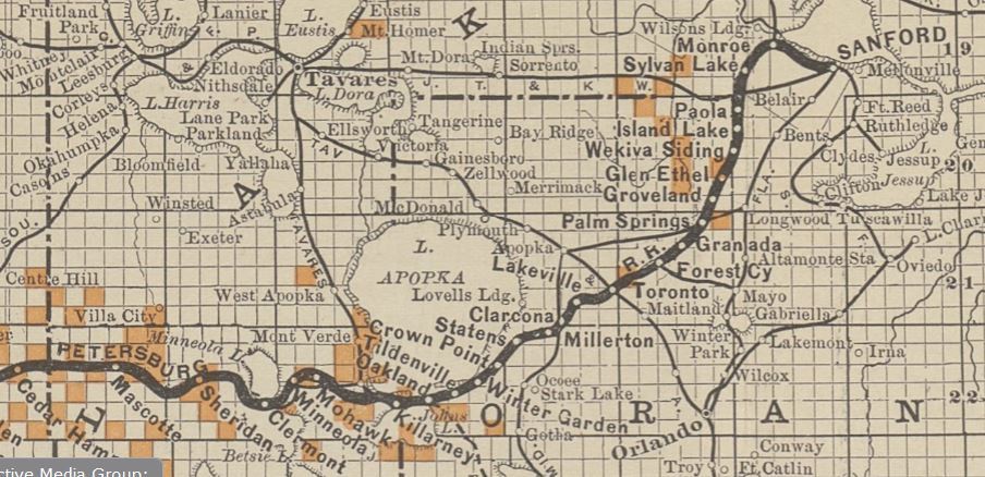 Multiple rail lines once dotted the map.