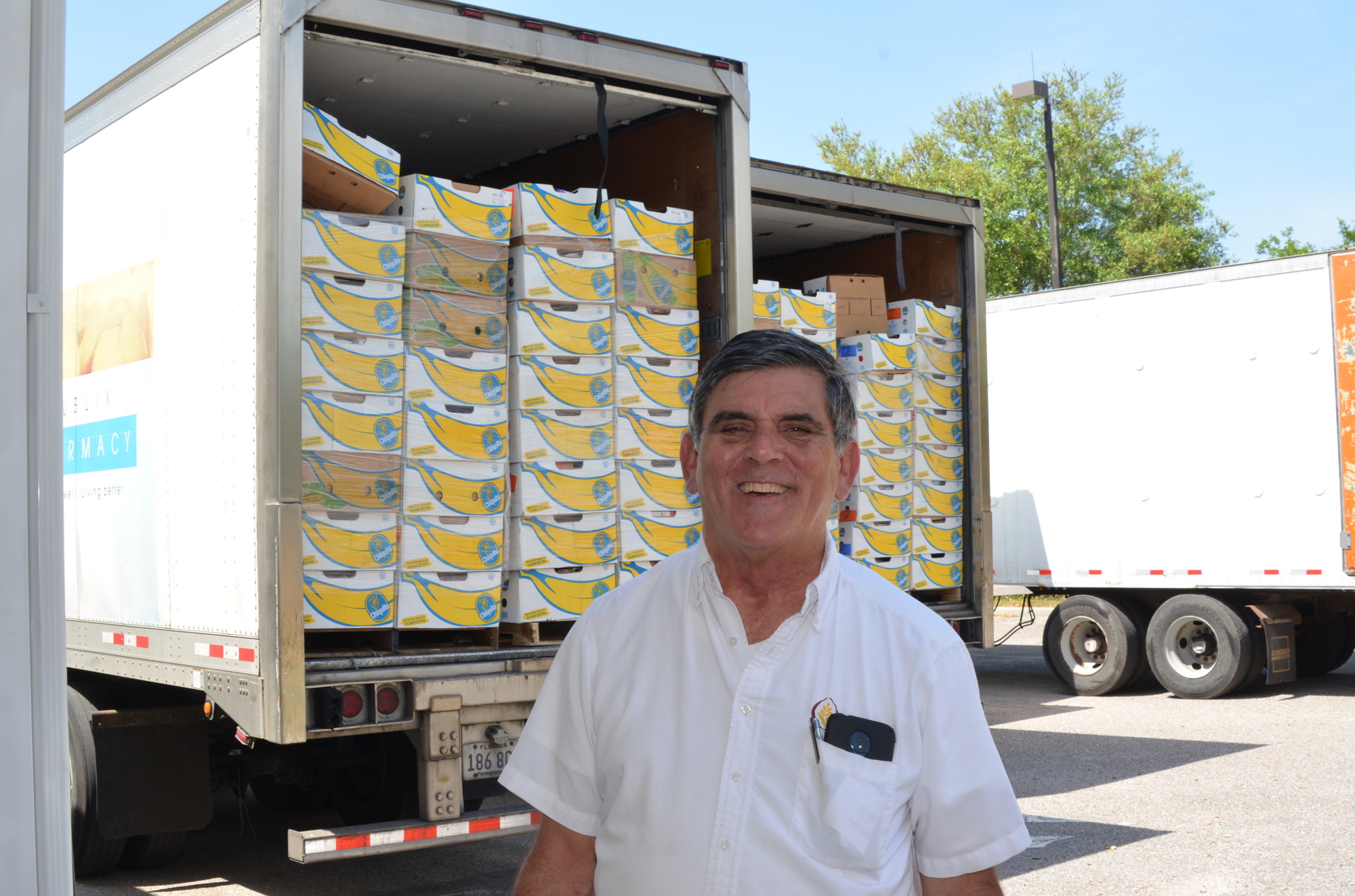 Southeastern Food Bank founder Mark Anthony prepared for the 28th annual Food For Families spring project.
