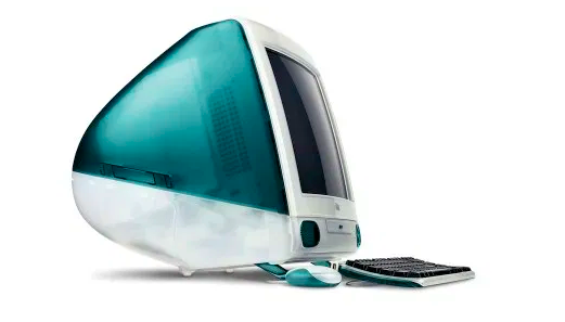 Years later, I graduated to this aqua iMac G3 beauty.