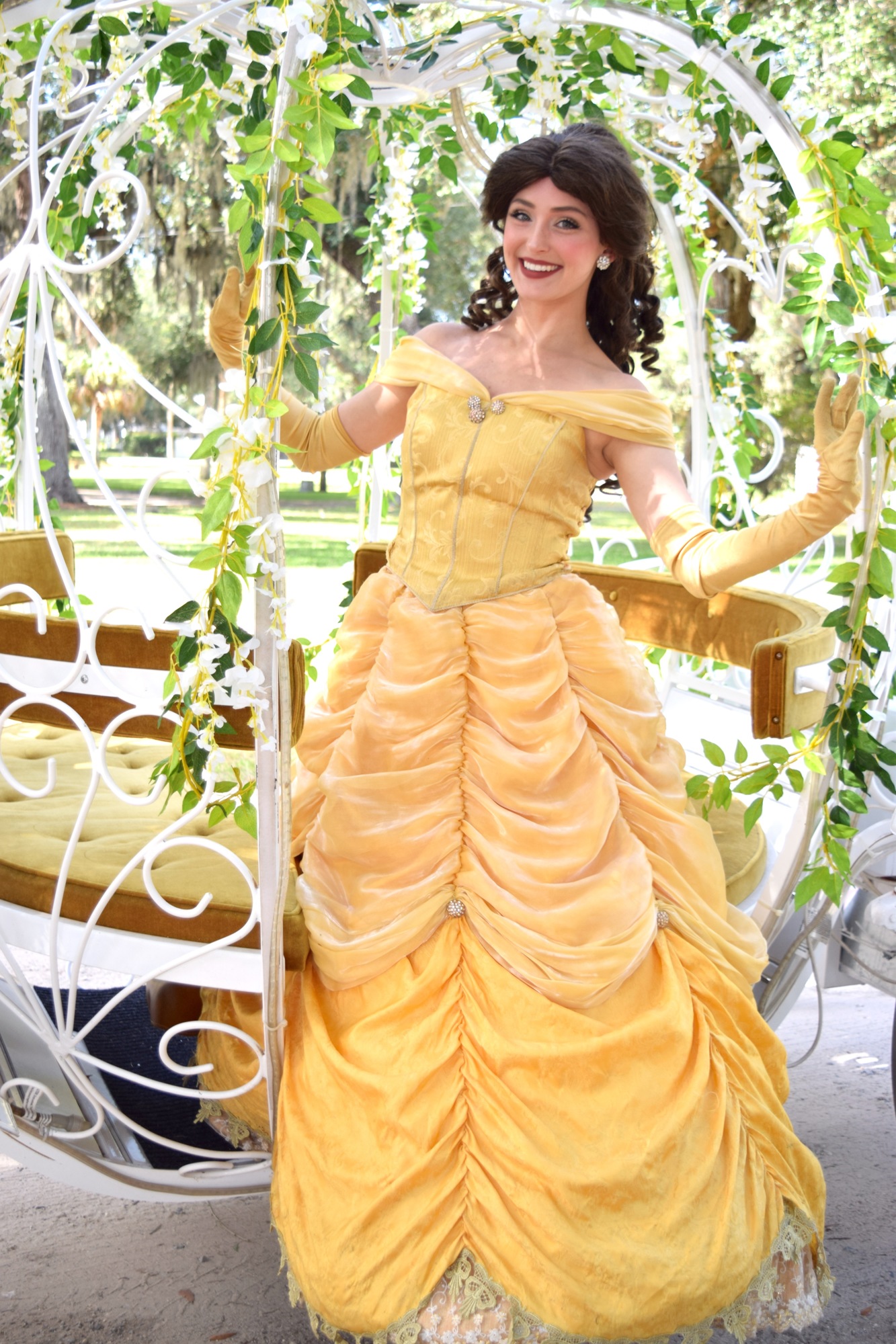 A princess from Ever After Character Events rode through Oakland with Nastasi in mid-May.