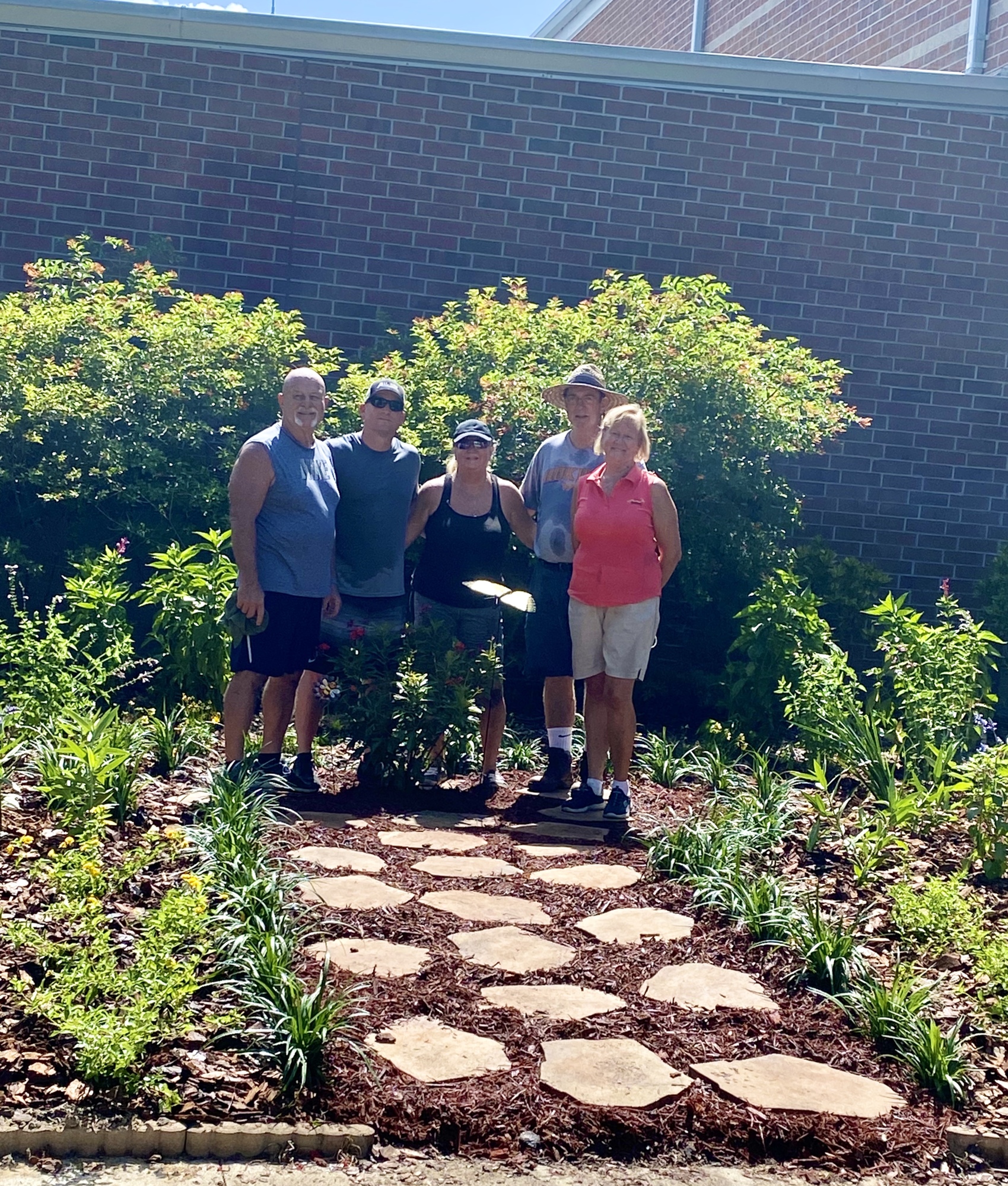 Aubrey Clark’s family, along with friends and school staff, helped bring the garden back to life.