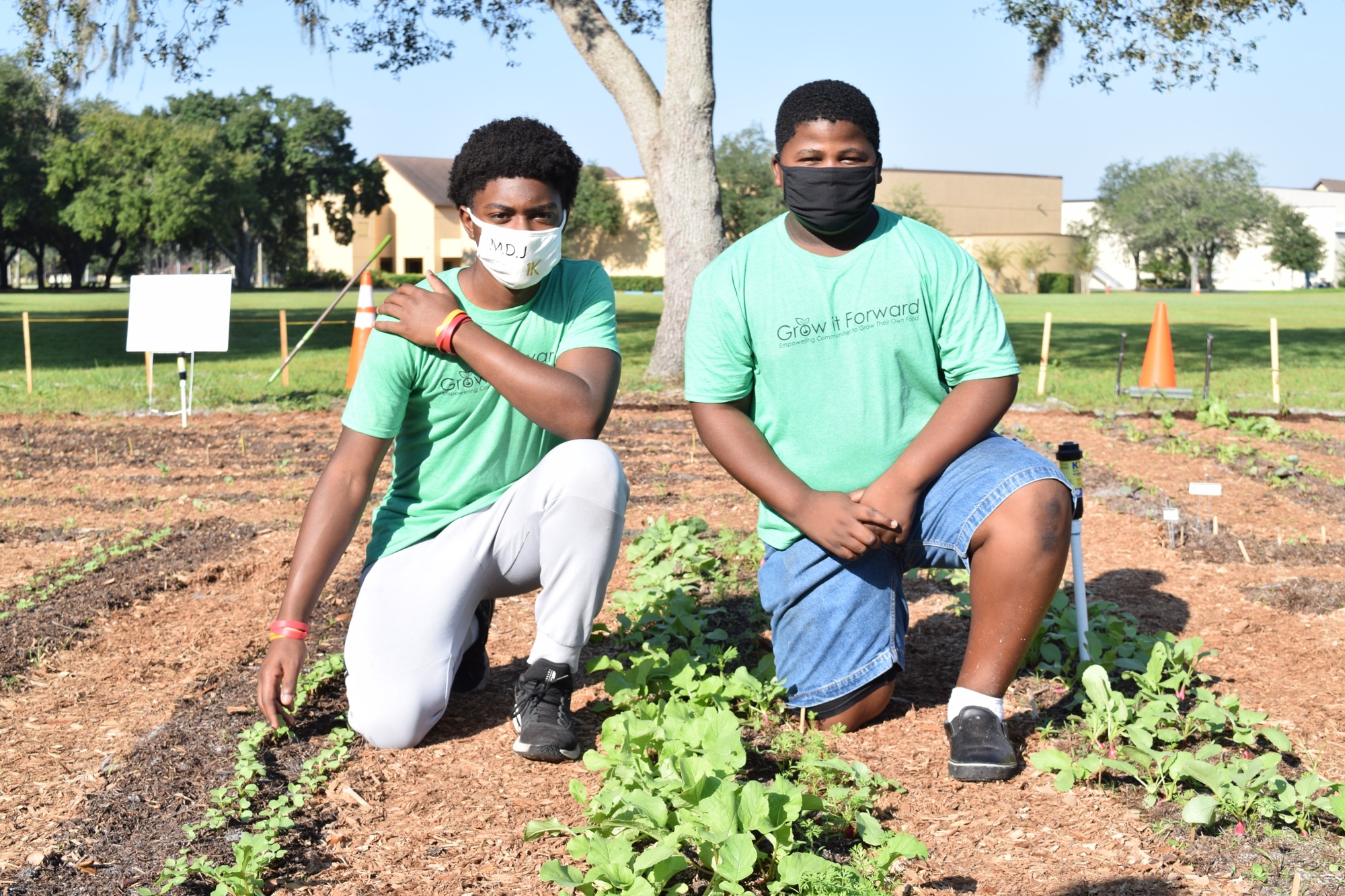 Brothers Montavious and Macarri Jackson, of east Winter Garden, are two of the youth farmers.