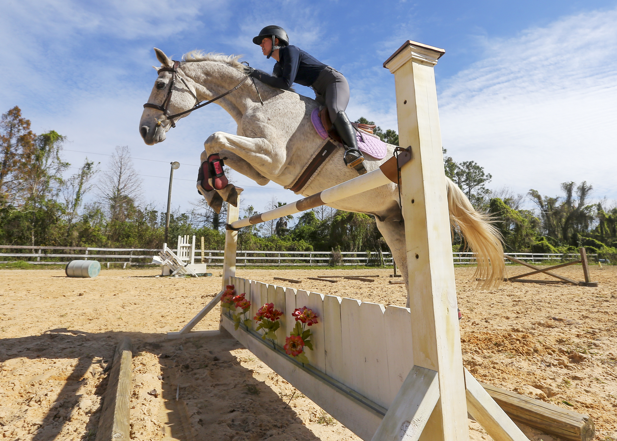 Kate Johnstone is one of many equestrian athletes who spent time practicing at Sunnybrook Farm in Winter Garden.