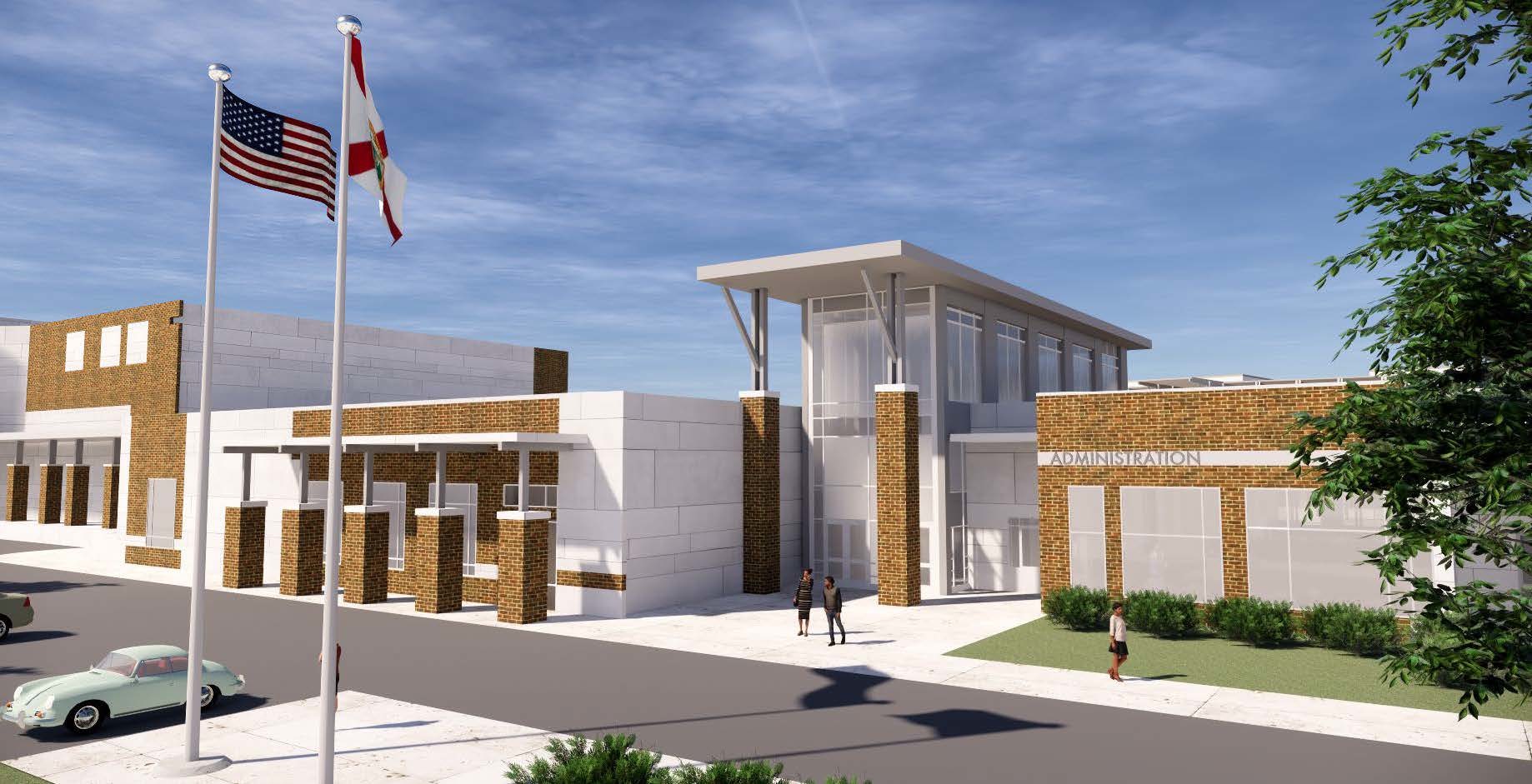 This is what the entrance to Lake Buena Vista High School will look like. (Courtesy OCPS)