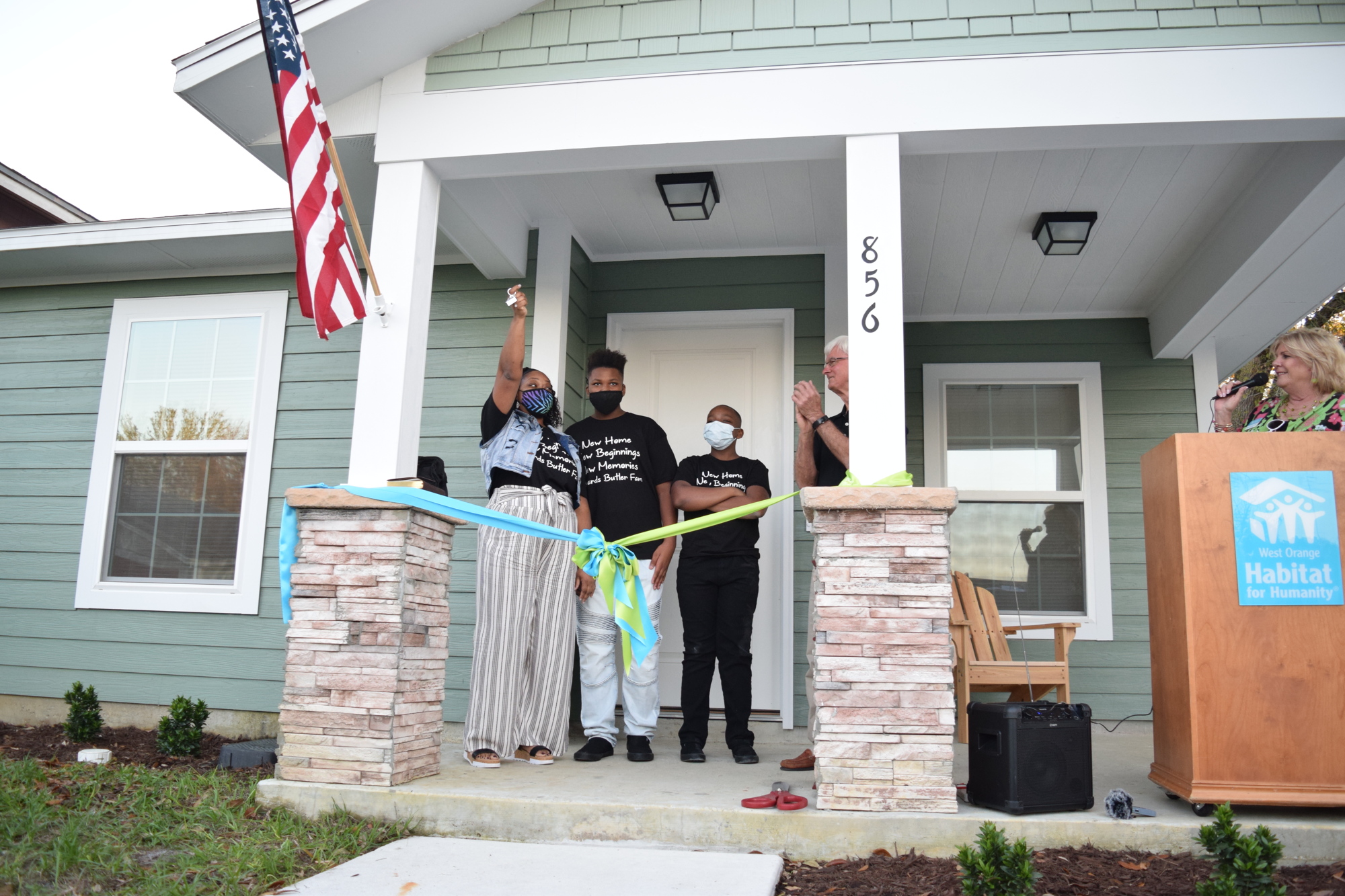 Antoinette Edwards excitedly held up the keys to her family's new home.