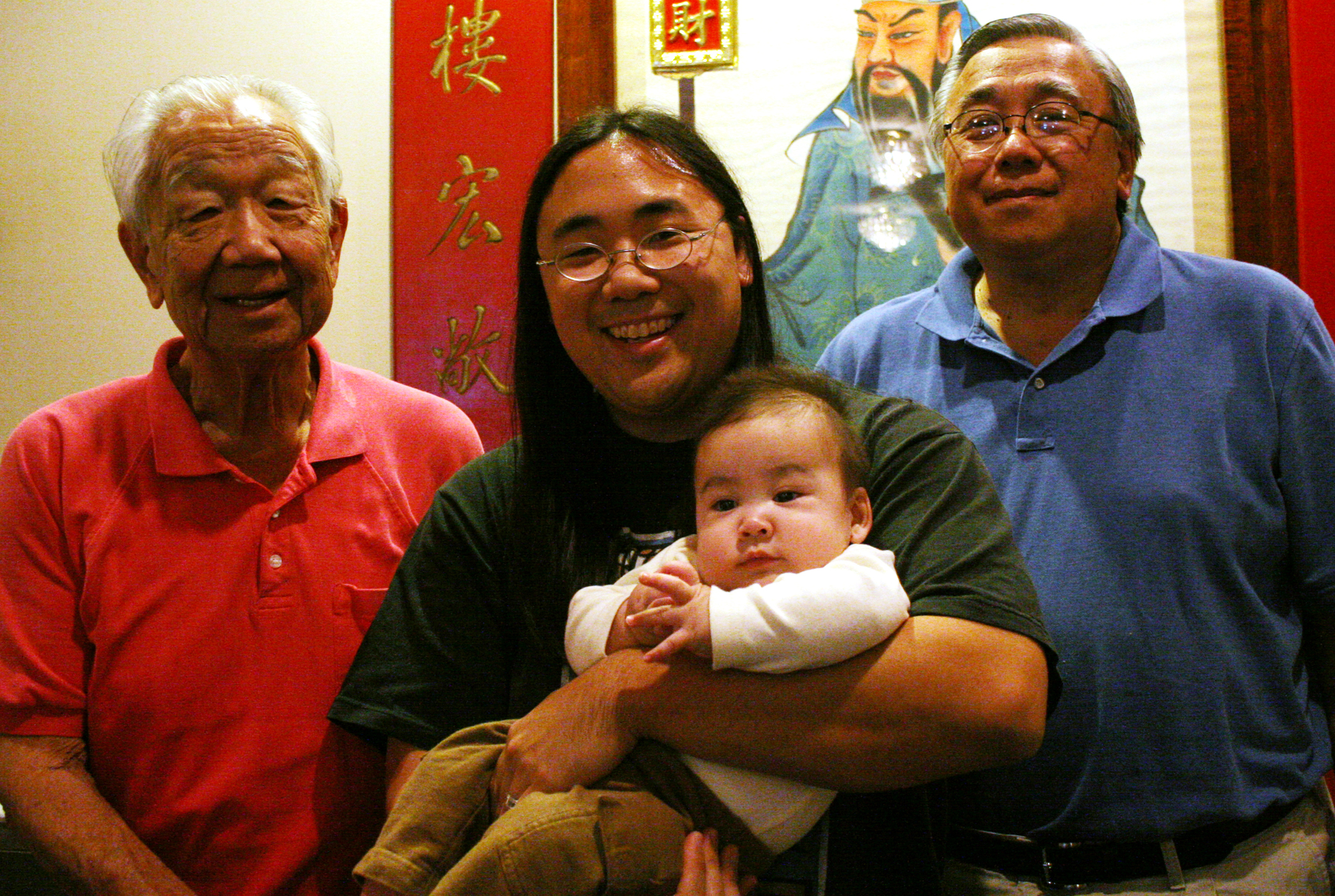 My grandfather and father paved the way for my children and me. From left: My grandfather, Soon D. Eng; me; my son, Lyric Eng; and my father, John Eng.
