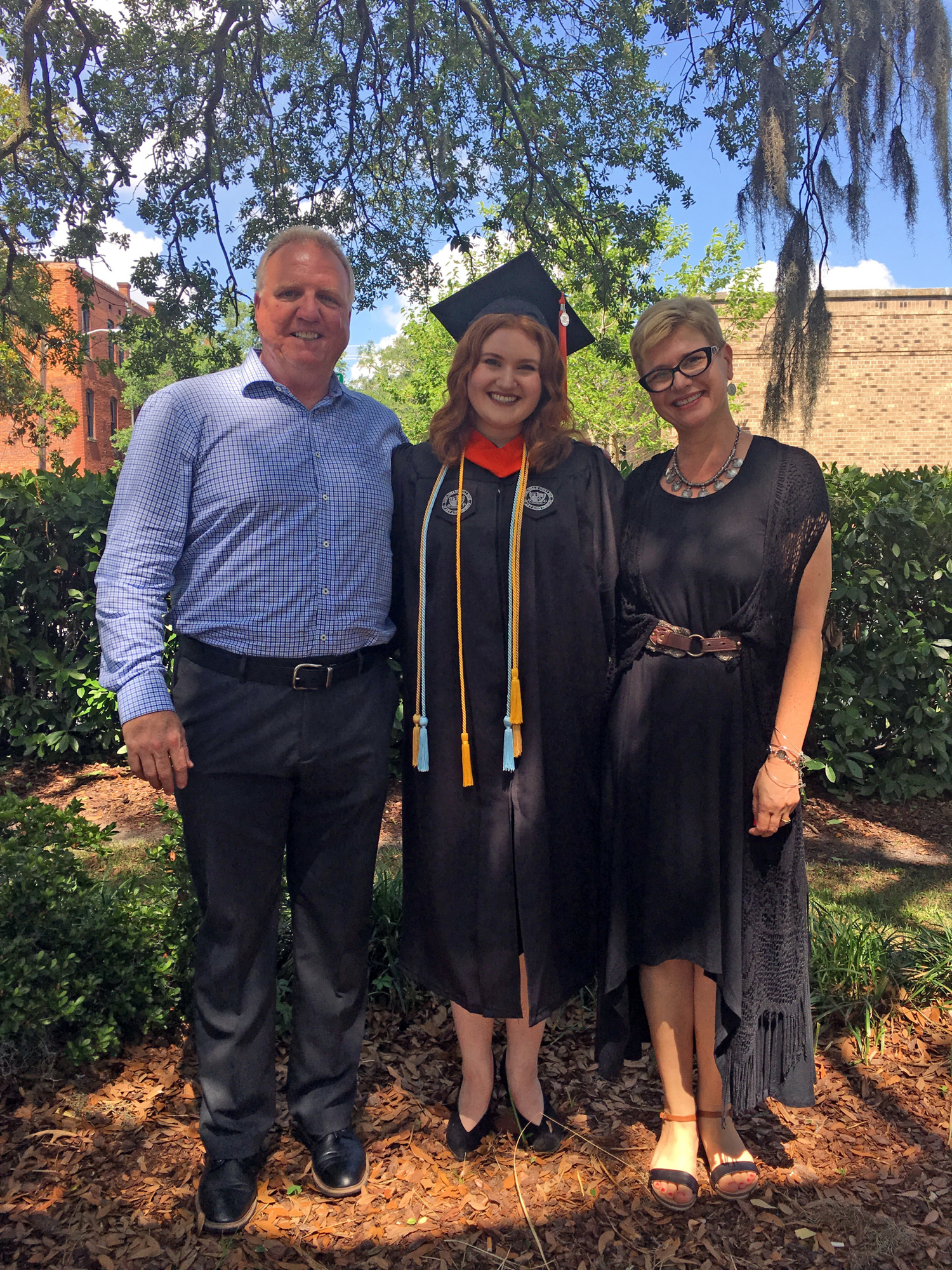 David and Kim Minichiello were present for daughter Alaina’s graduation from The Savannah College of Art and Design in 2017.