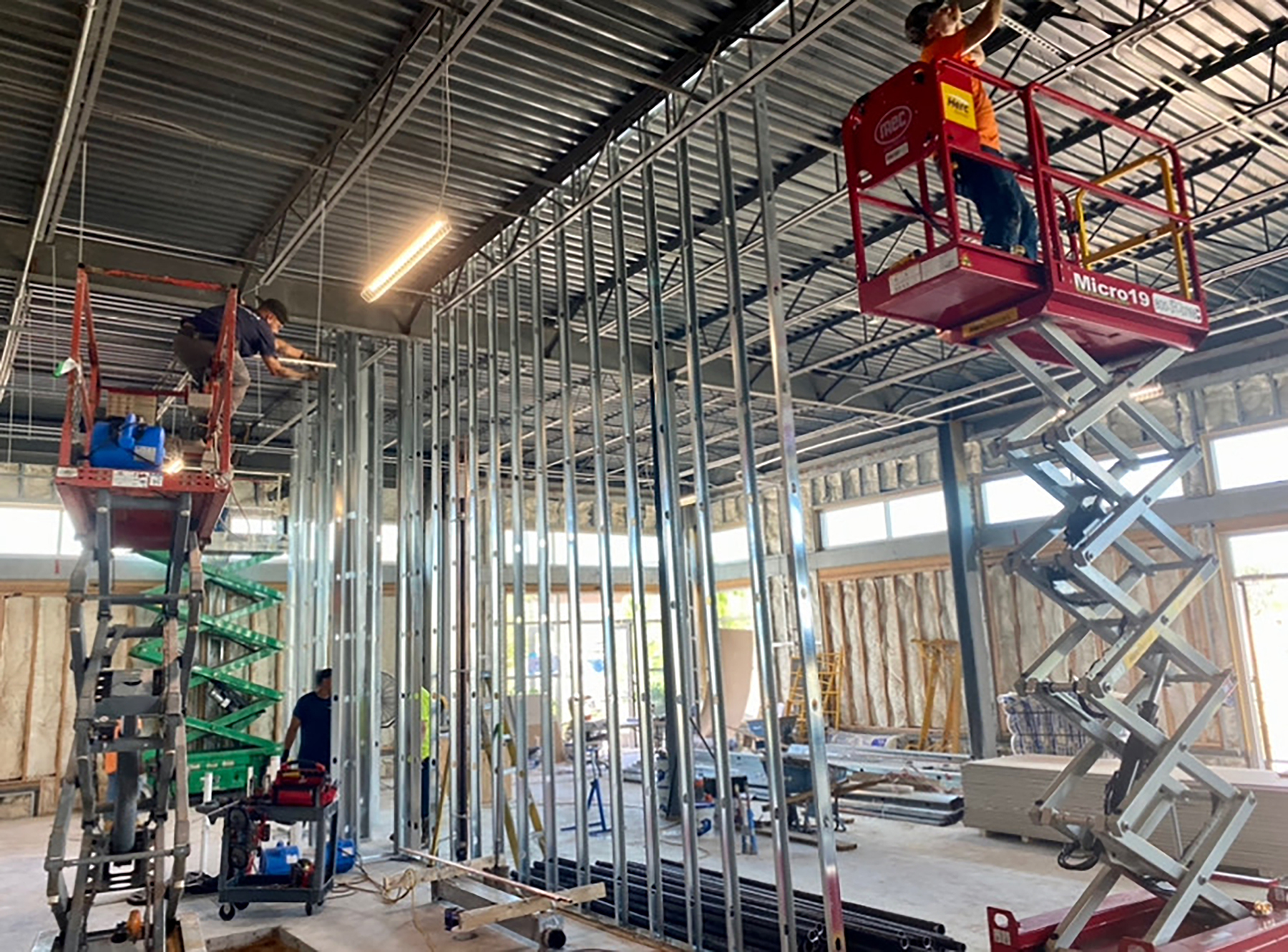 Construction is progressing inside Home State Brewing Co. I photo courtesy of Hamlin Retail Partners, LLC