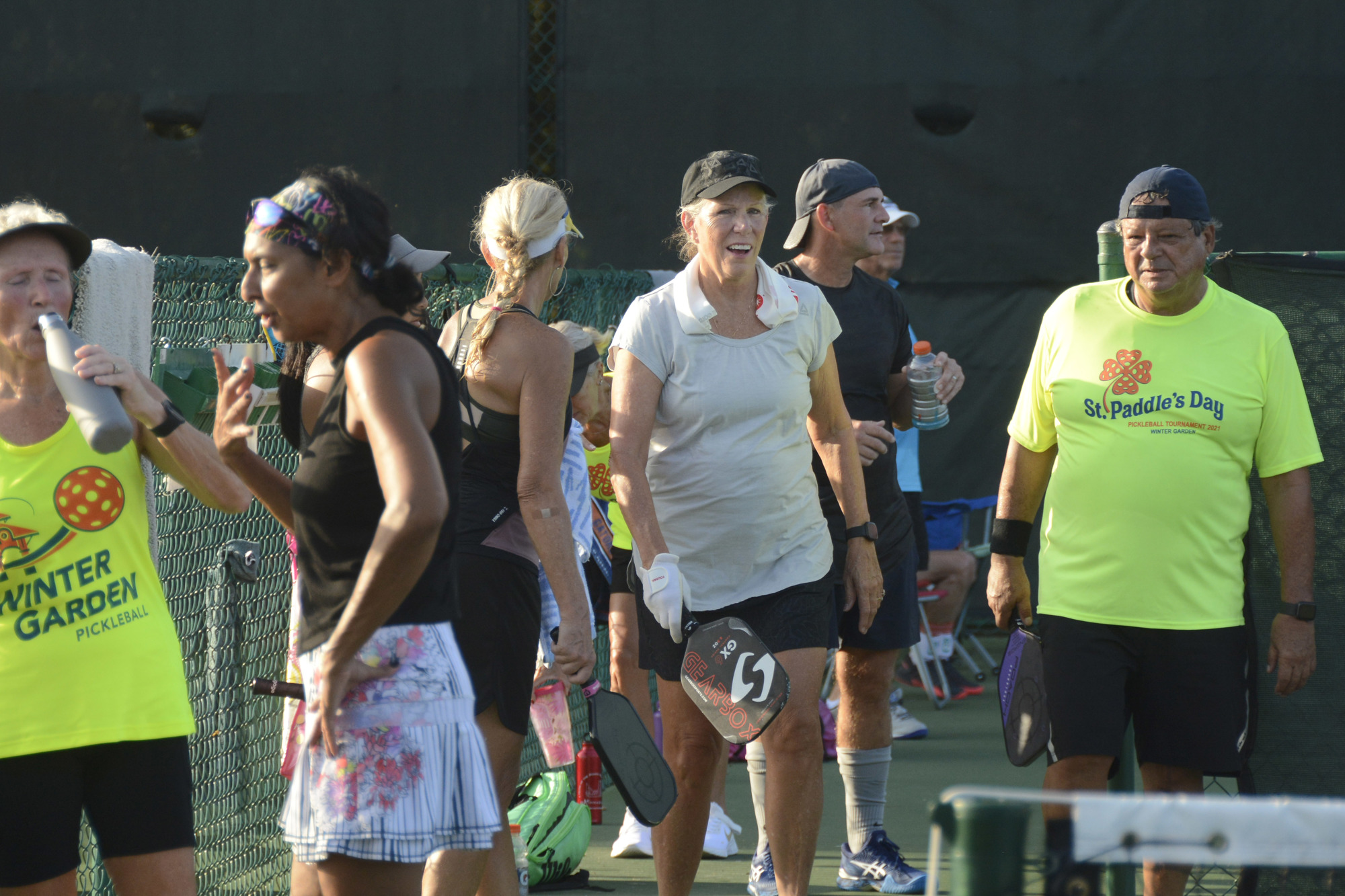 Socializing is a big part of pickleball, and one reason why so many people enjoy it.