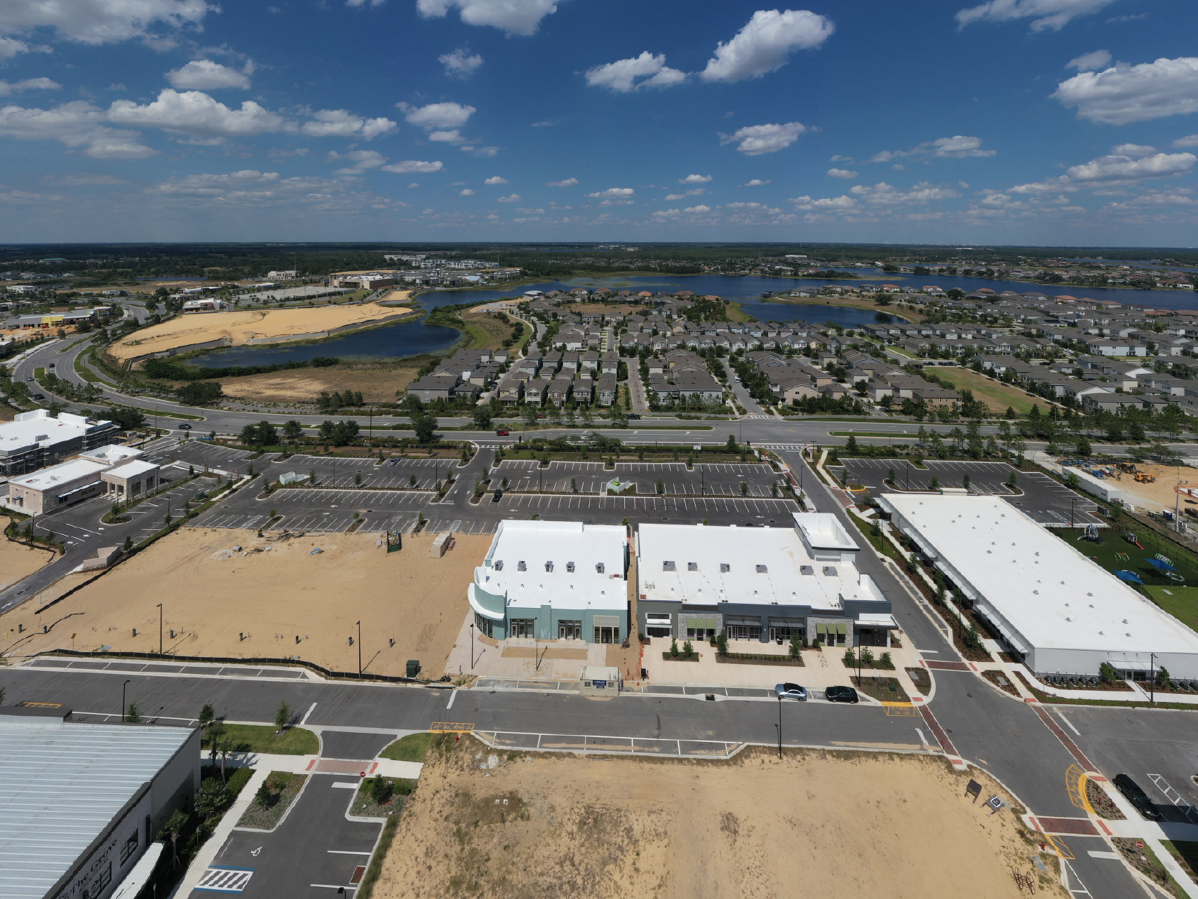 An aerial of Rave Commercial’s projects in Hamlin.