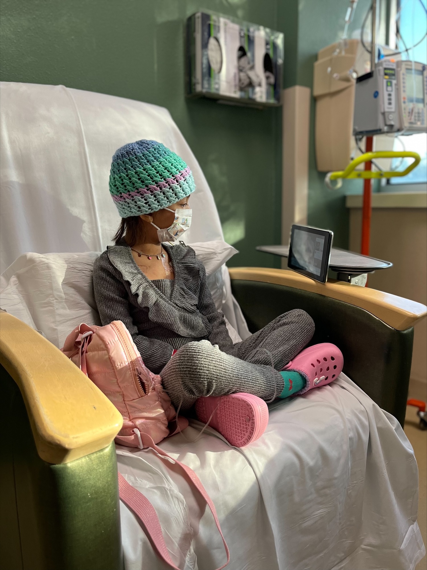 Shows and movies occupy Alena Ramos' time during hospital visits.