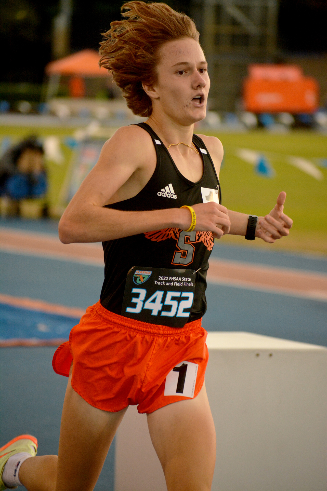 Sarasota High junior Alec Miller finished second in the Class 4A boys 1,600 meter run at the FHSAA track and field championships.