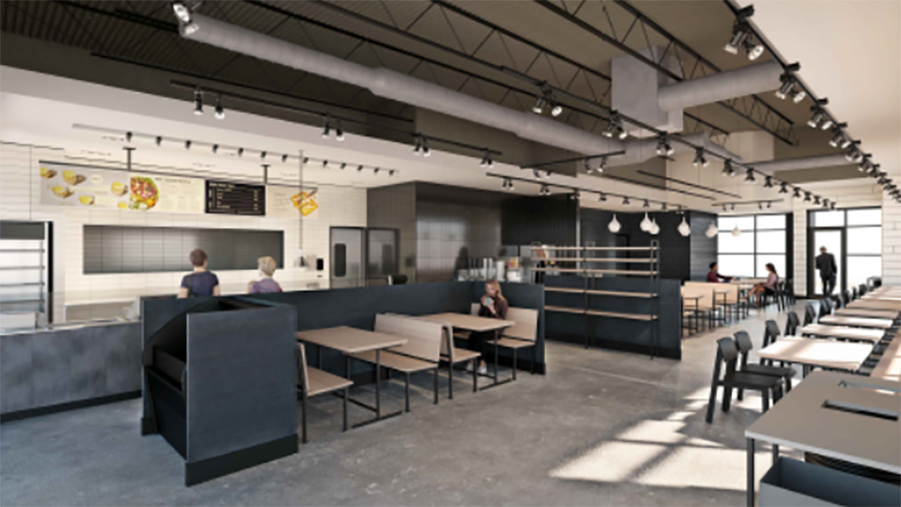 A rendering of a CAVA Grill interior proposed in Jacksonville at Brooklyn Station. The store is now a Zoës Kitchen. Washington, D.C.-based CAVA Group bought Plano, Texas-based Zoës Kitchen in late 2018.
