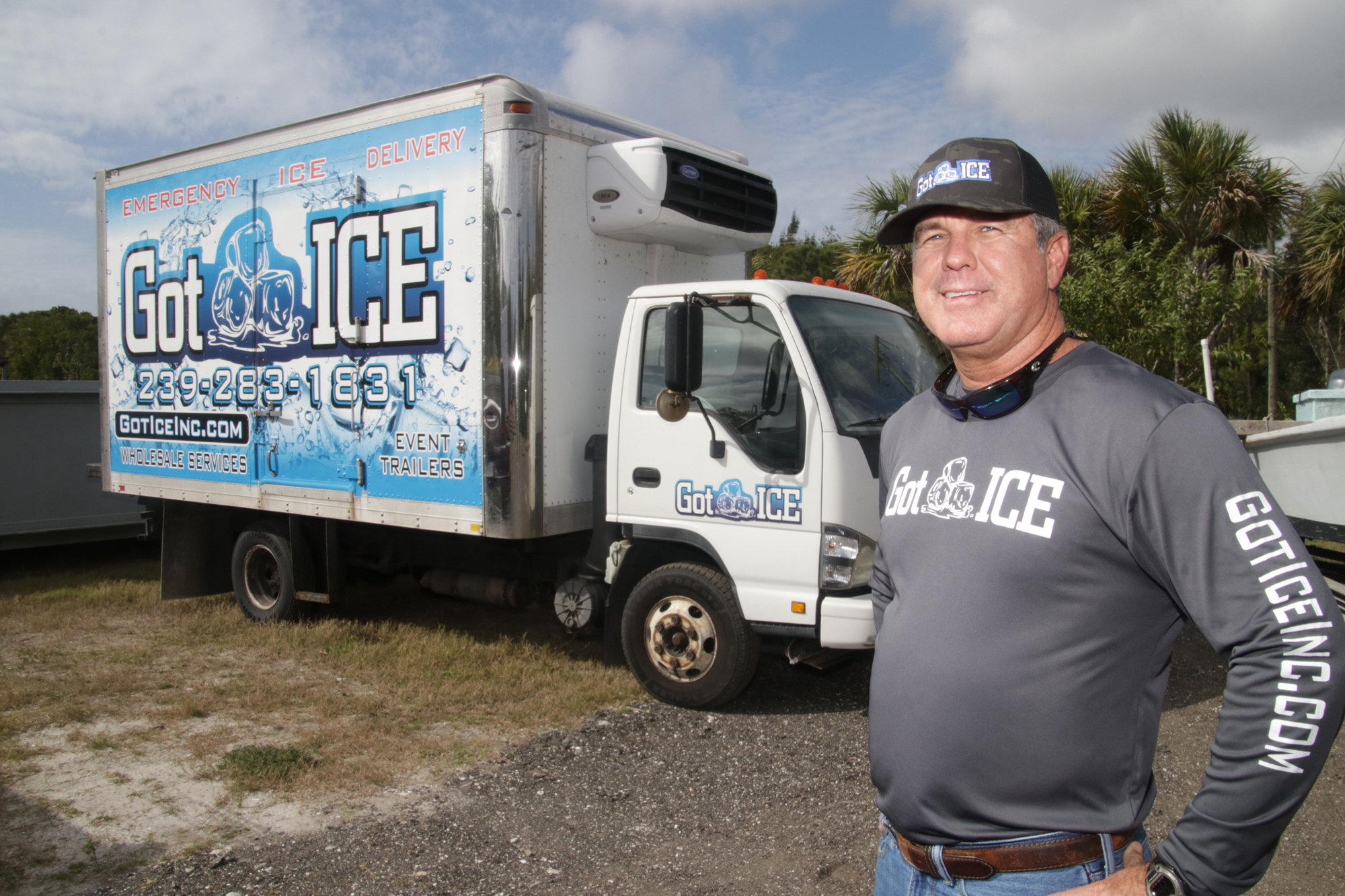 Eddie Barnhill Jr. was able to repurpose some of Barnhill Fisheries equipment, such as refrigerated trucks, to start Got Ice. JimJett.com photo