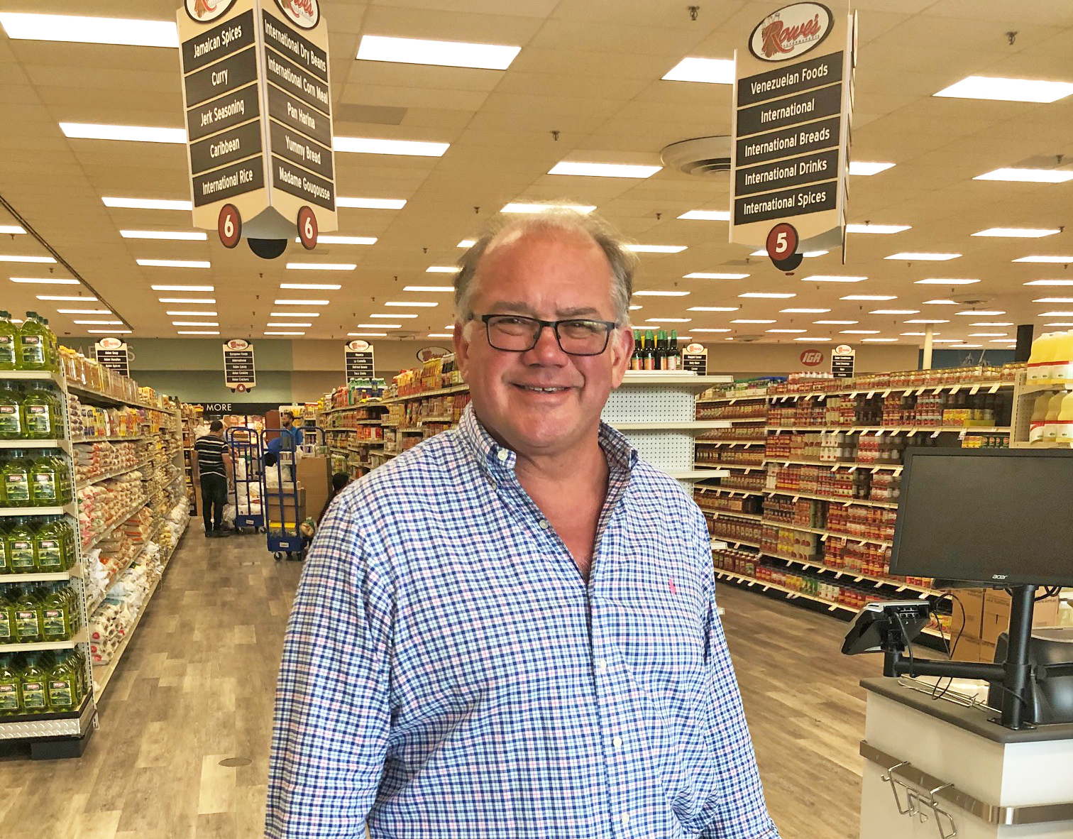 Rowe’s IGA Supermarket  owner Rob Rowe.