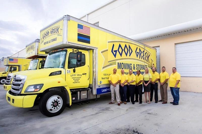 Courtesy. Good Greek Moving & Storage is the official moving company of the Tampa Bay Buccaneers and several other prominent sports teams.