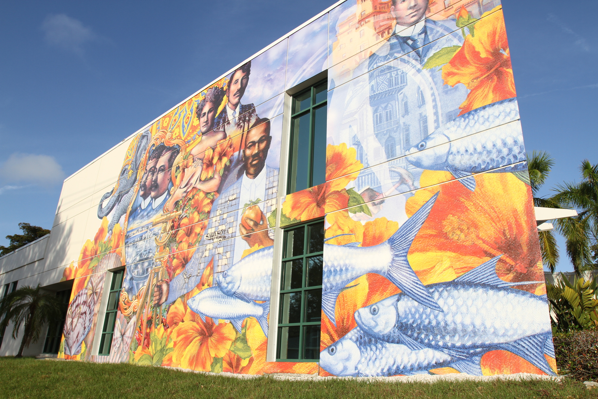 MARCH: The murals at the Greater Sarasota Chamber of Commerce tell a story of the area's history.